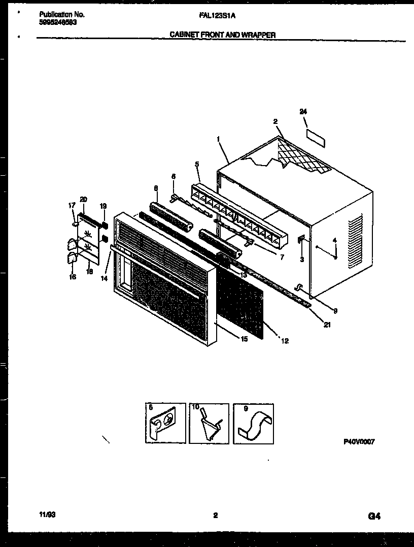 02 - CABINET FRONT AND WRAPPER