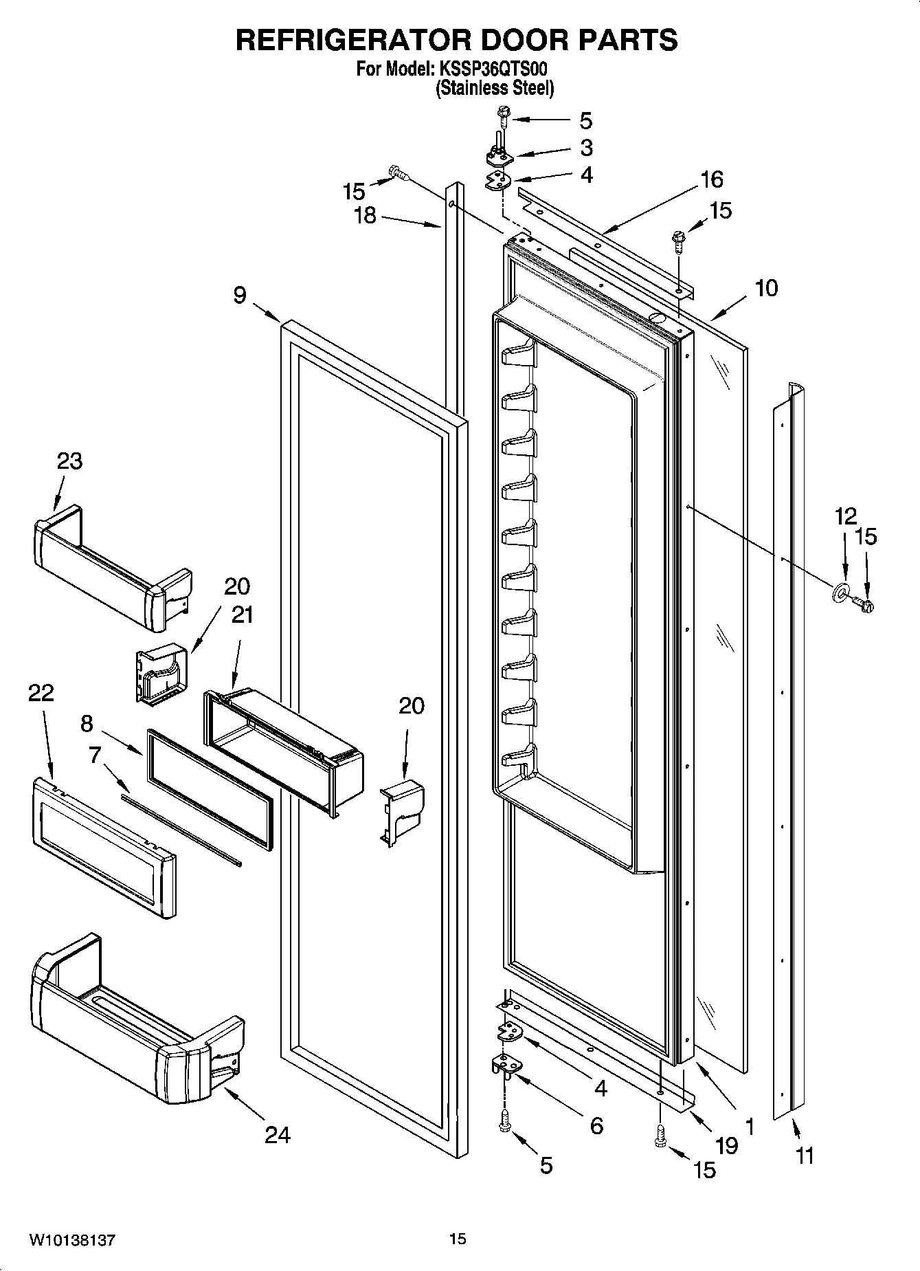 10 - REFRIGERATOR DOOR PARTS