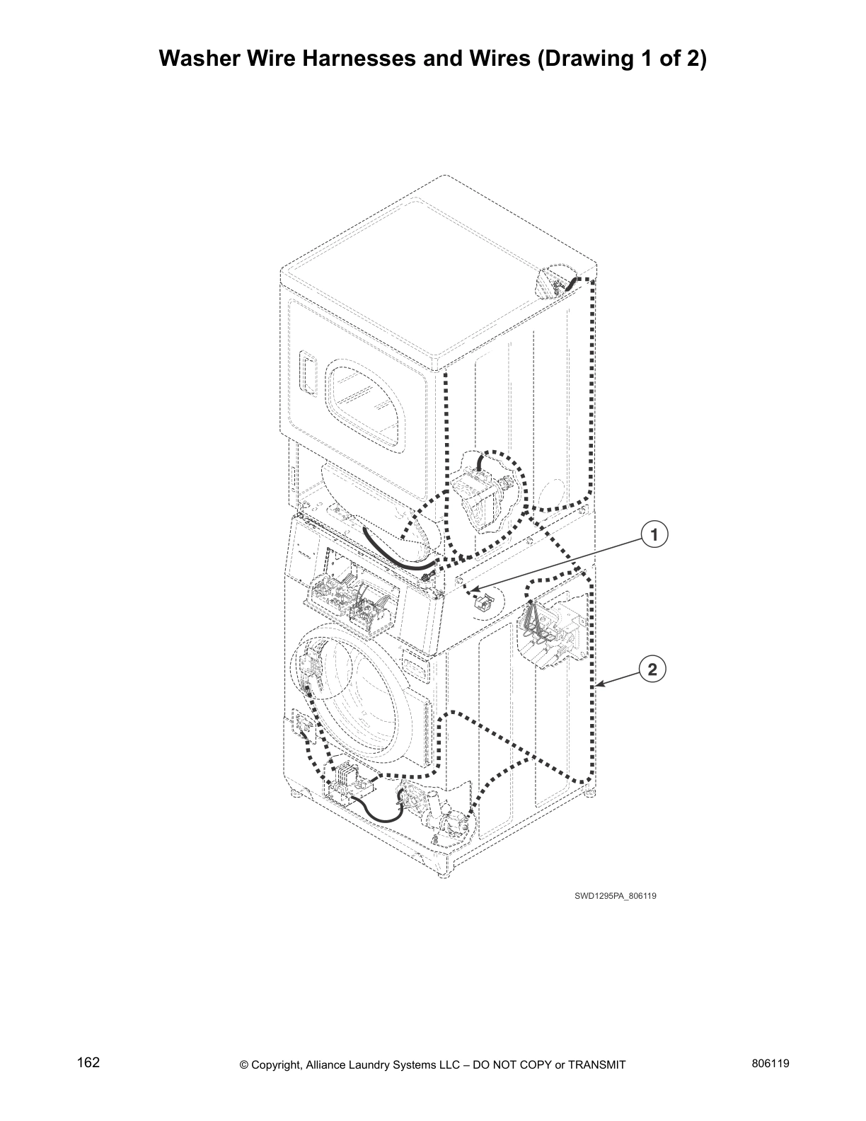 Washer Wire Harnesses and Wires (Drawing 1 of 2)