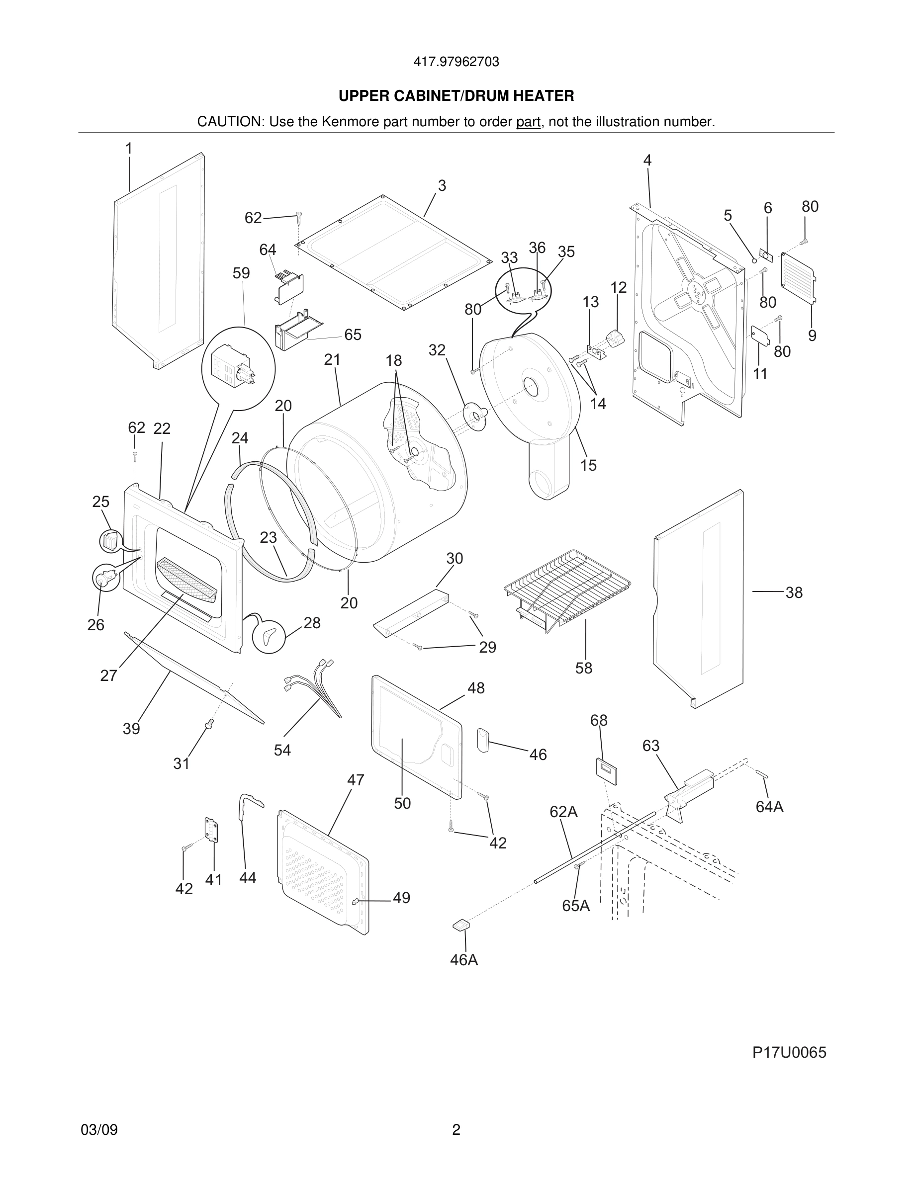 03 - UPPER CABINET/DRUM HEATER