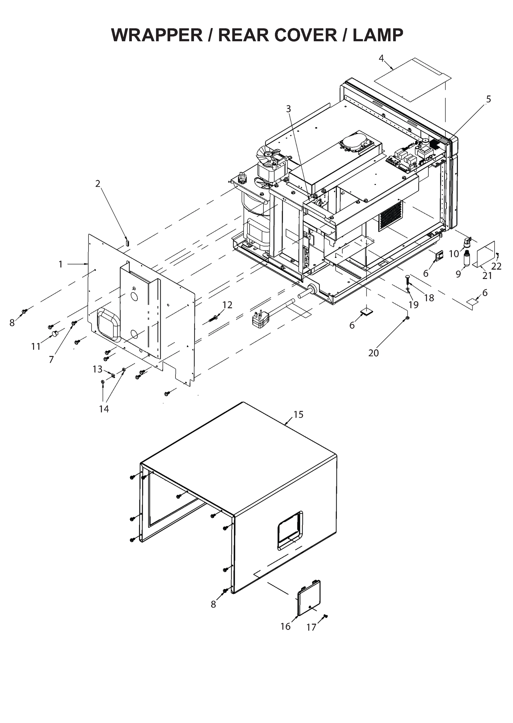 WRAPPER / REAR COVER / LAMP