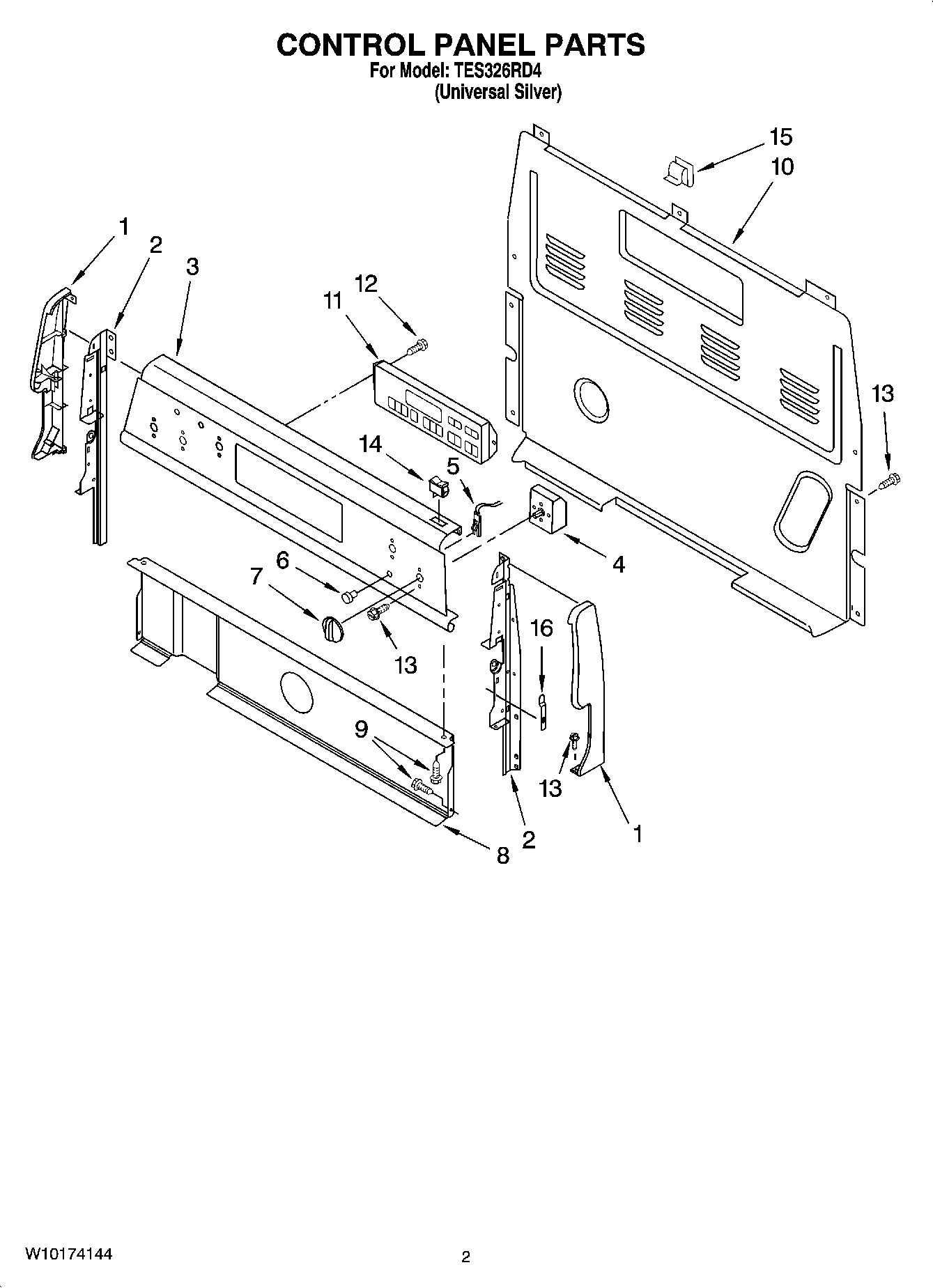 02 - CONTROL PANEL PARTS