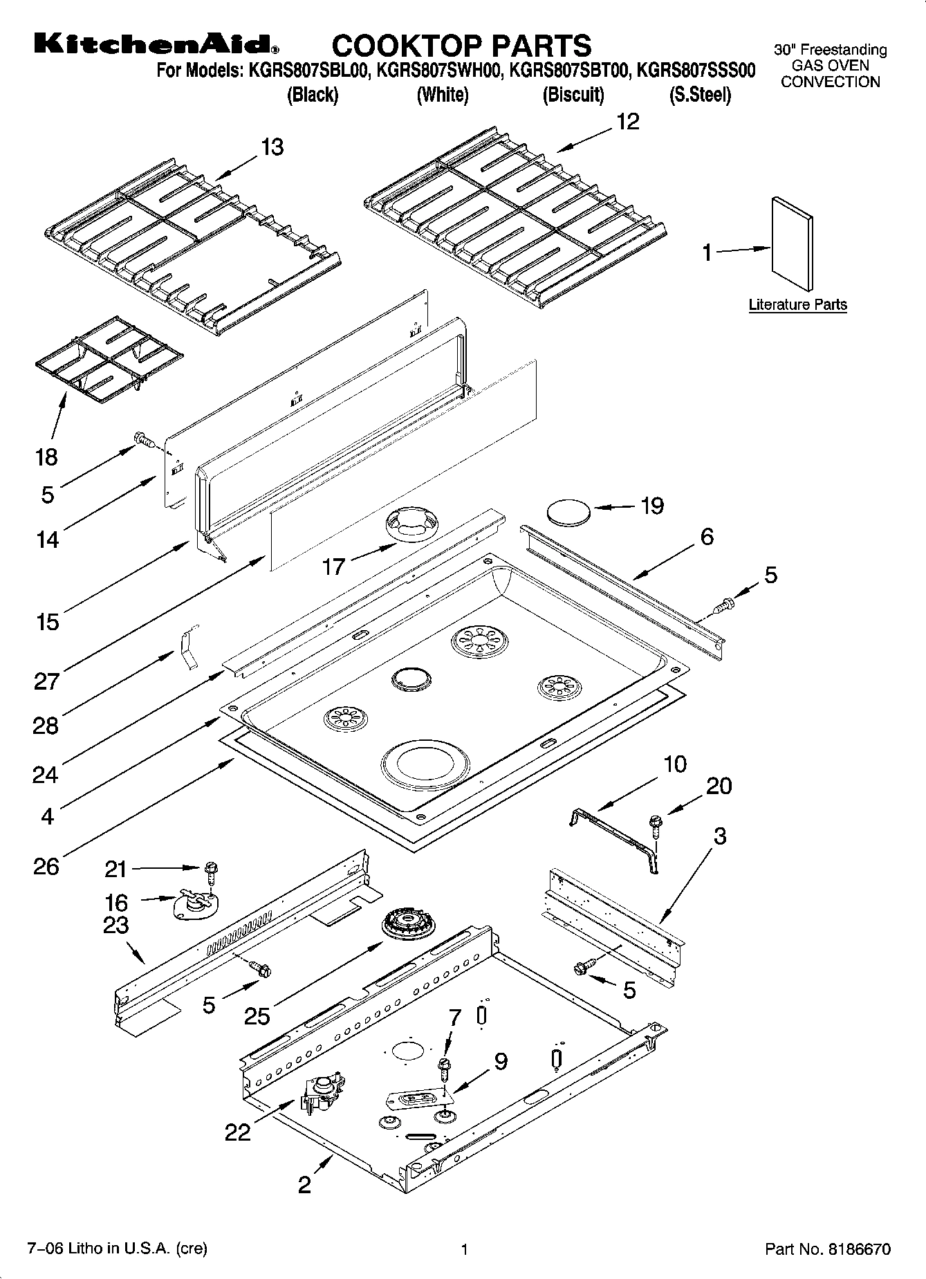 01 - COOKTOP PARTS