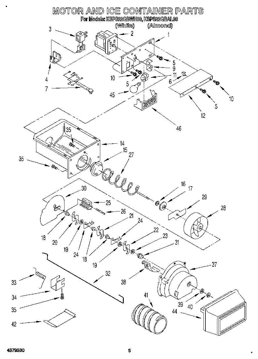 04 - MOTOR AND ICE CONTAINER
