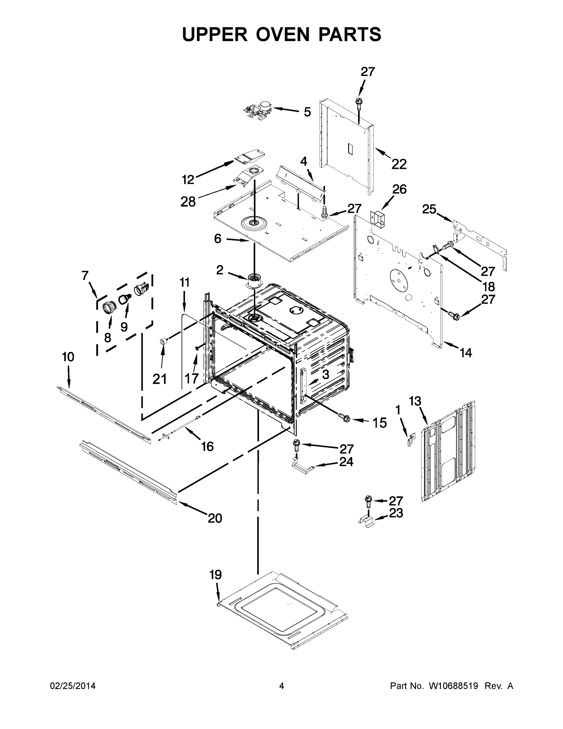 03 - UPPER OVEN PARTS