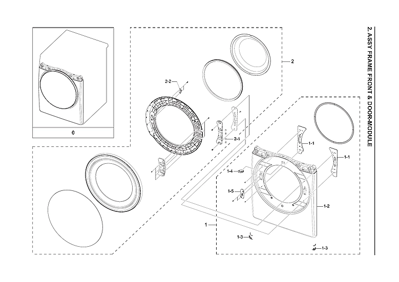 Front Frame/Door Module Assembly