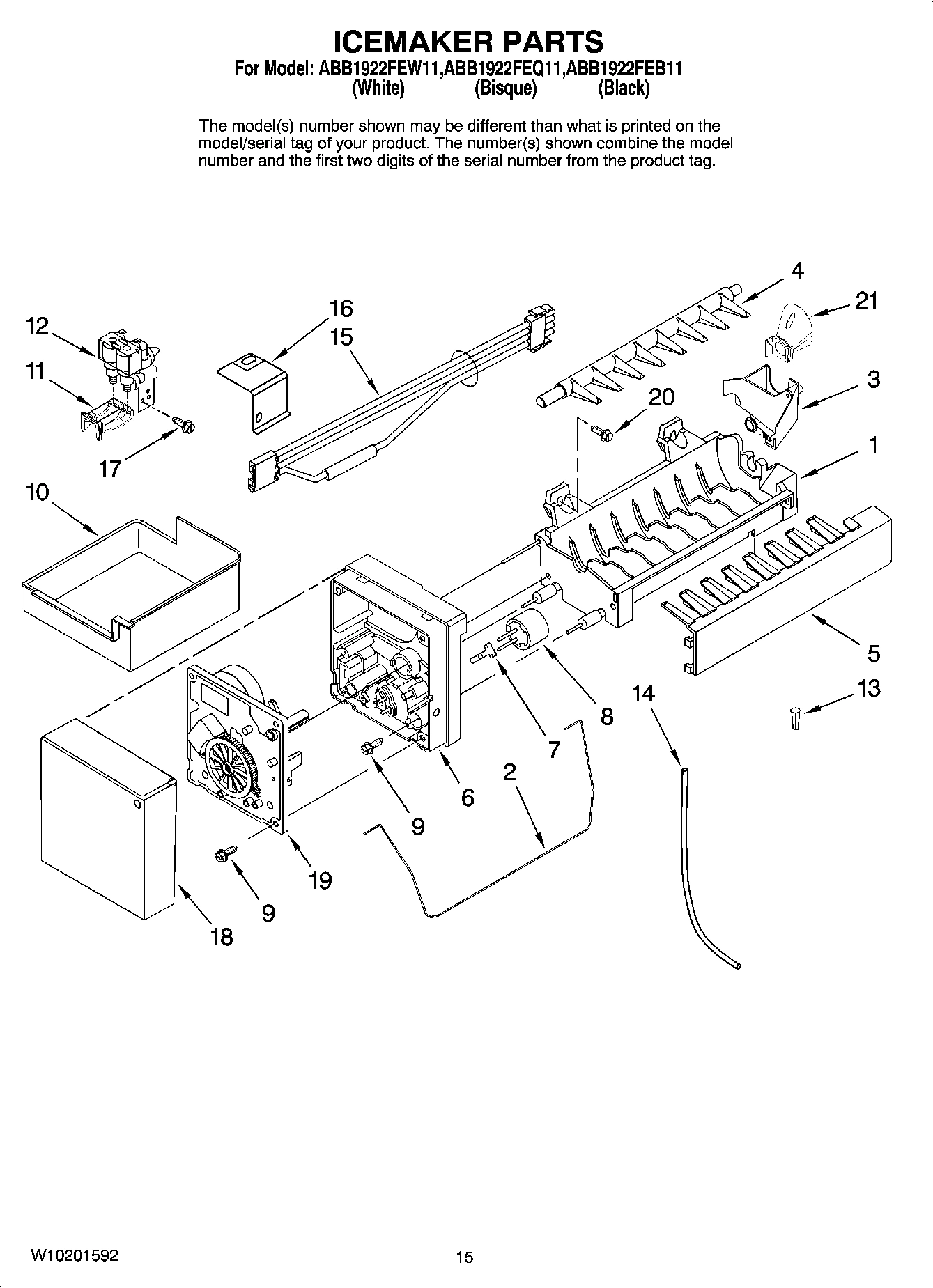 08 - ICEMAKER PARTS, OPTIONAL PARTS (NOT INCLUDED)