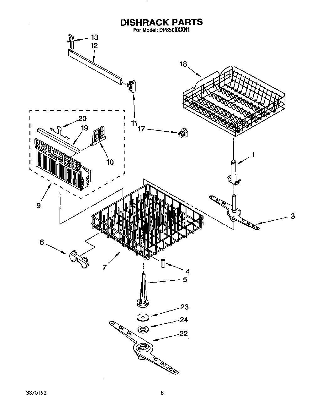 06 - DISHRACK, LIT/OPTIONAL