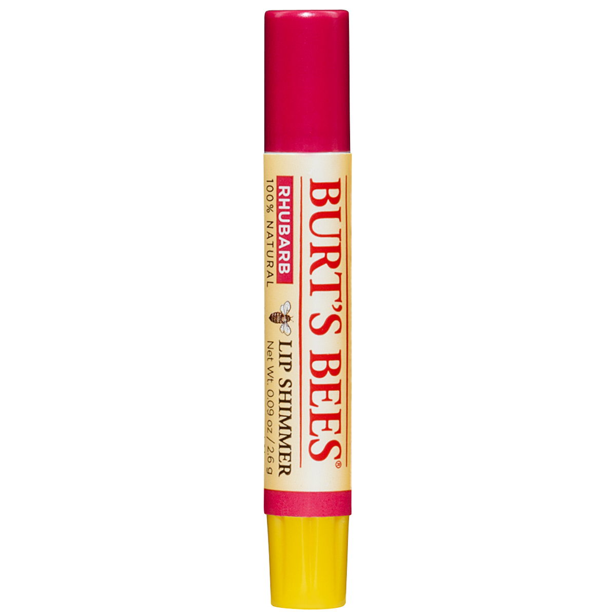 Burt's Bees Lip Shimmer - Rhubarb | 0.09 oz Unit
