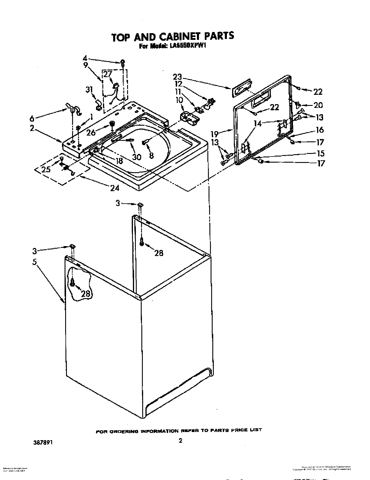 02 - TOP AND CABINET, LIT/OPTIONAL