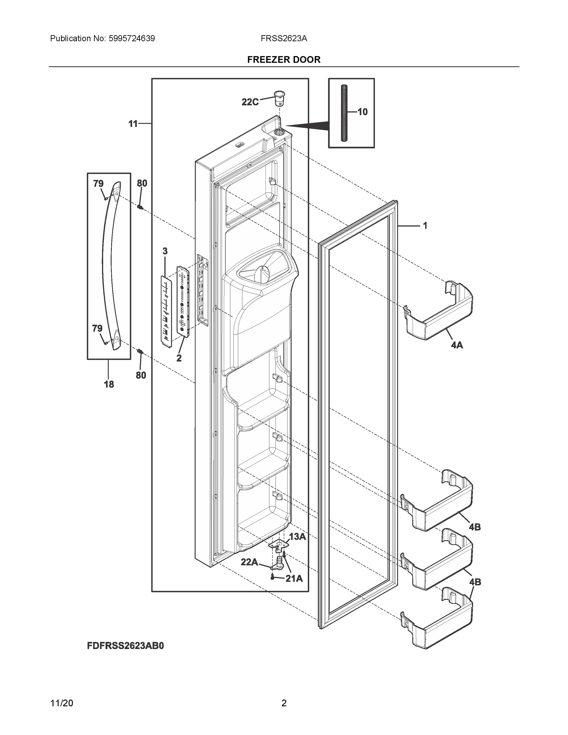 02 - FREEZER DOOR