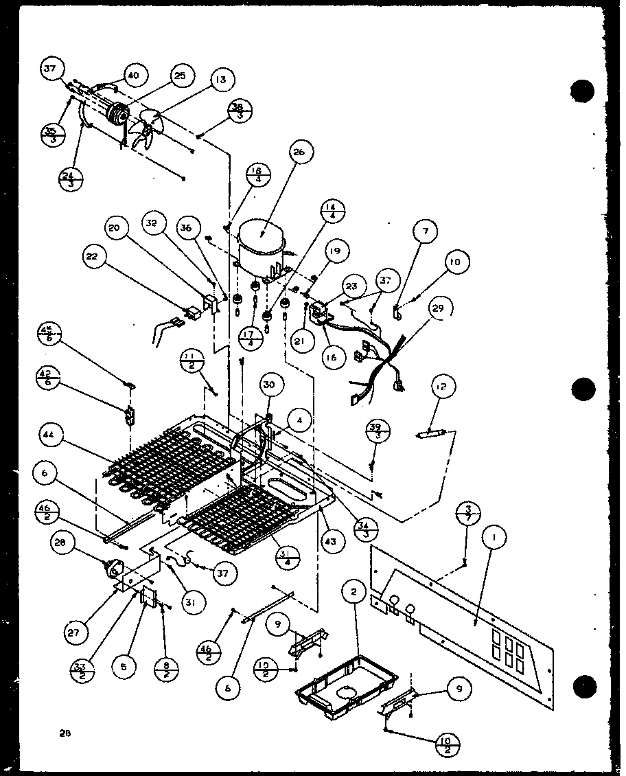 12 - MACHINE COMPARTMENT TECUMSEH COMPRESSOR