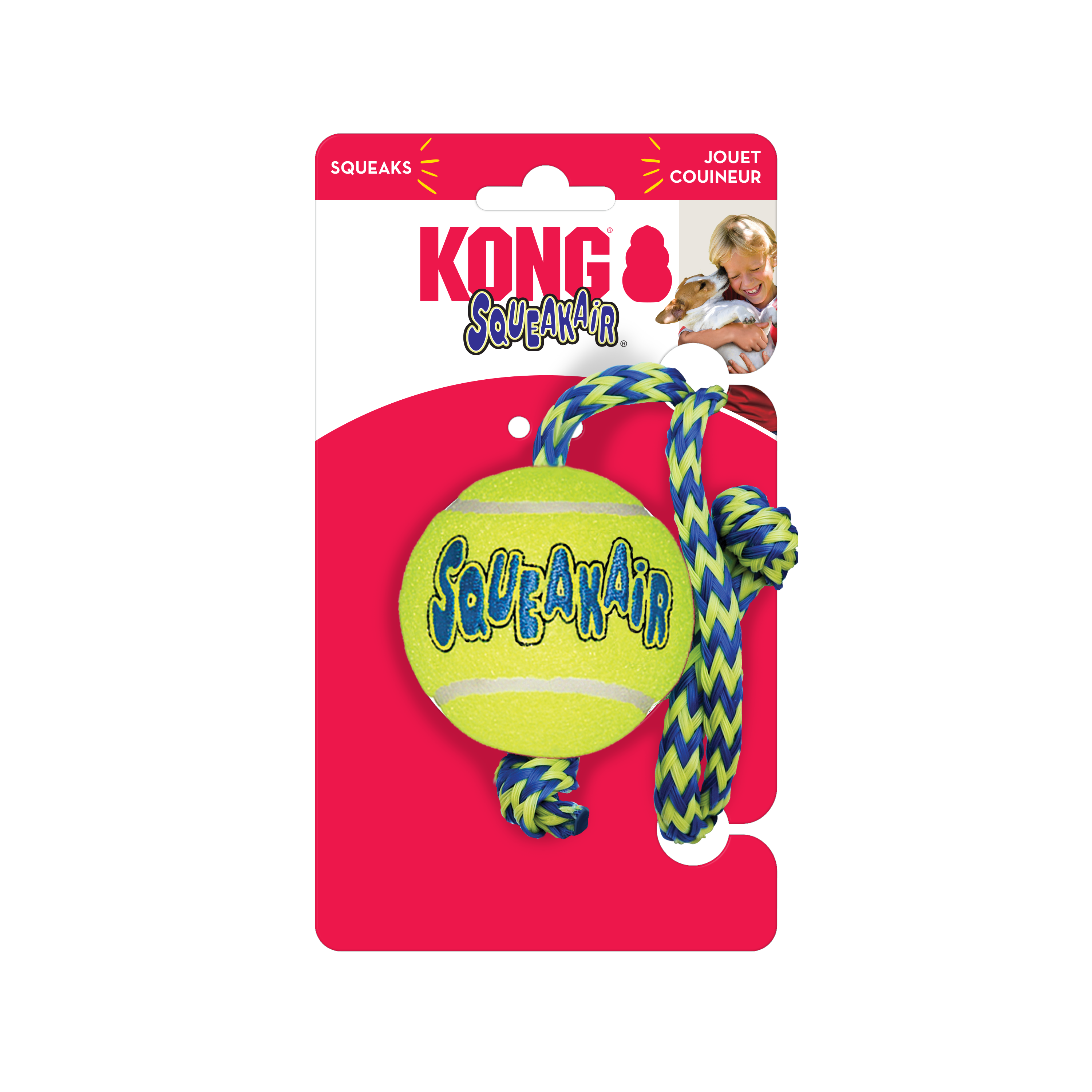 SqueakAir Ball w/Rope onpack product image