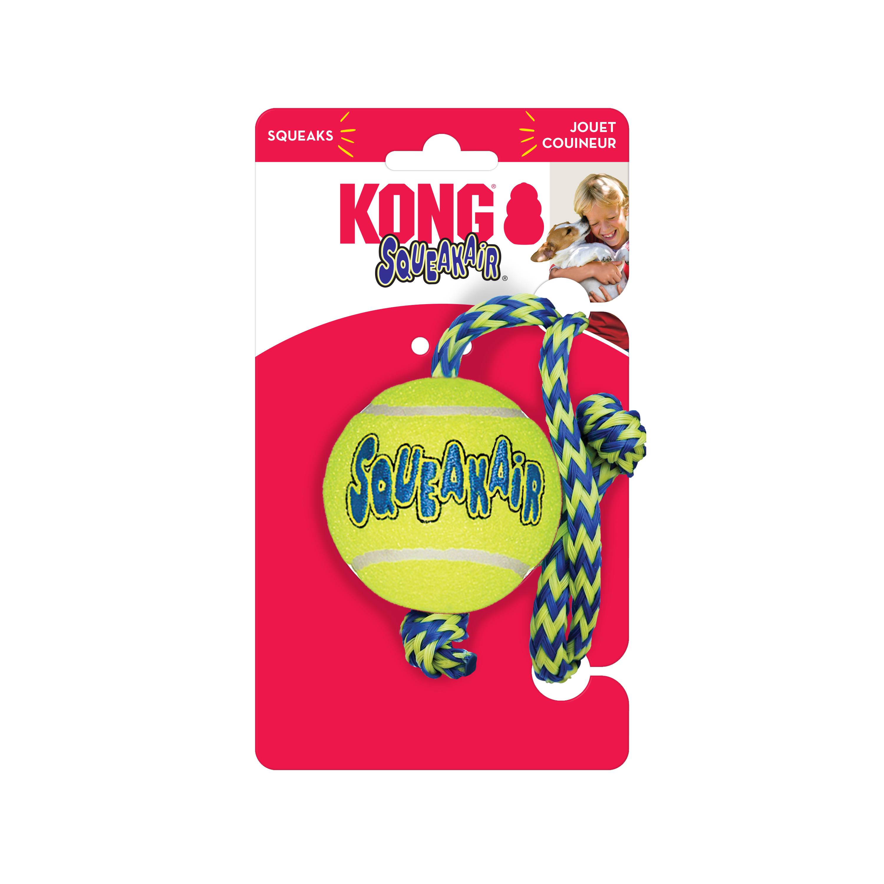 Immagine del prodotto SqueakAir Ball w/Rope onpack