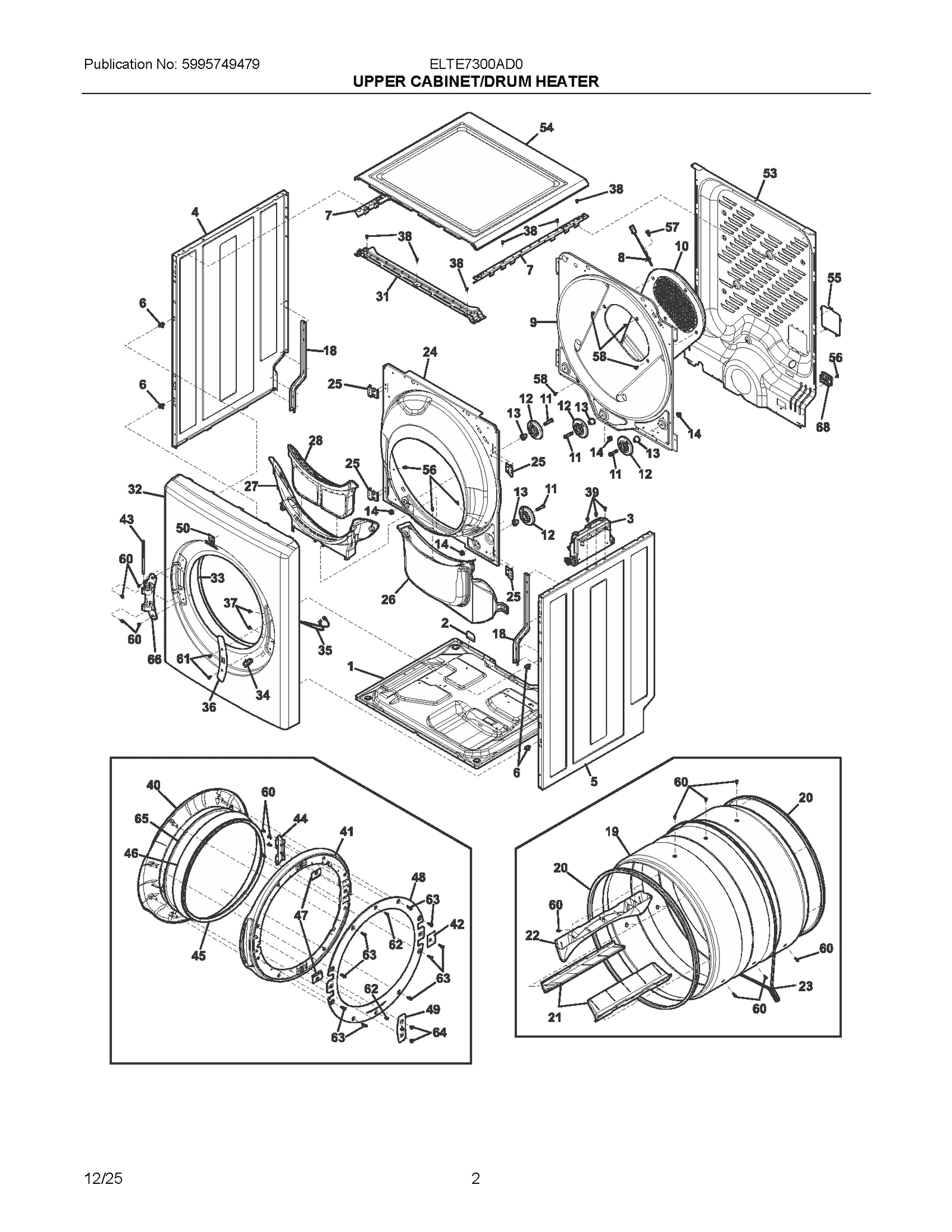 UPPER CABINET/DRUM HEATER