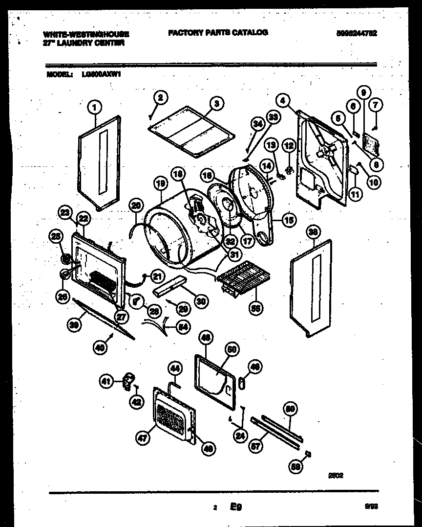 02 - CABINET AND COMPONENT PARTS