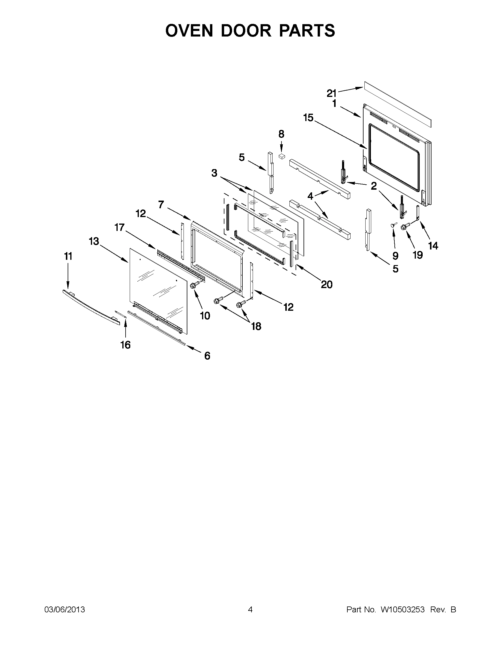 02 - OVEN DOOR PARTS