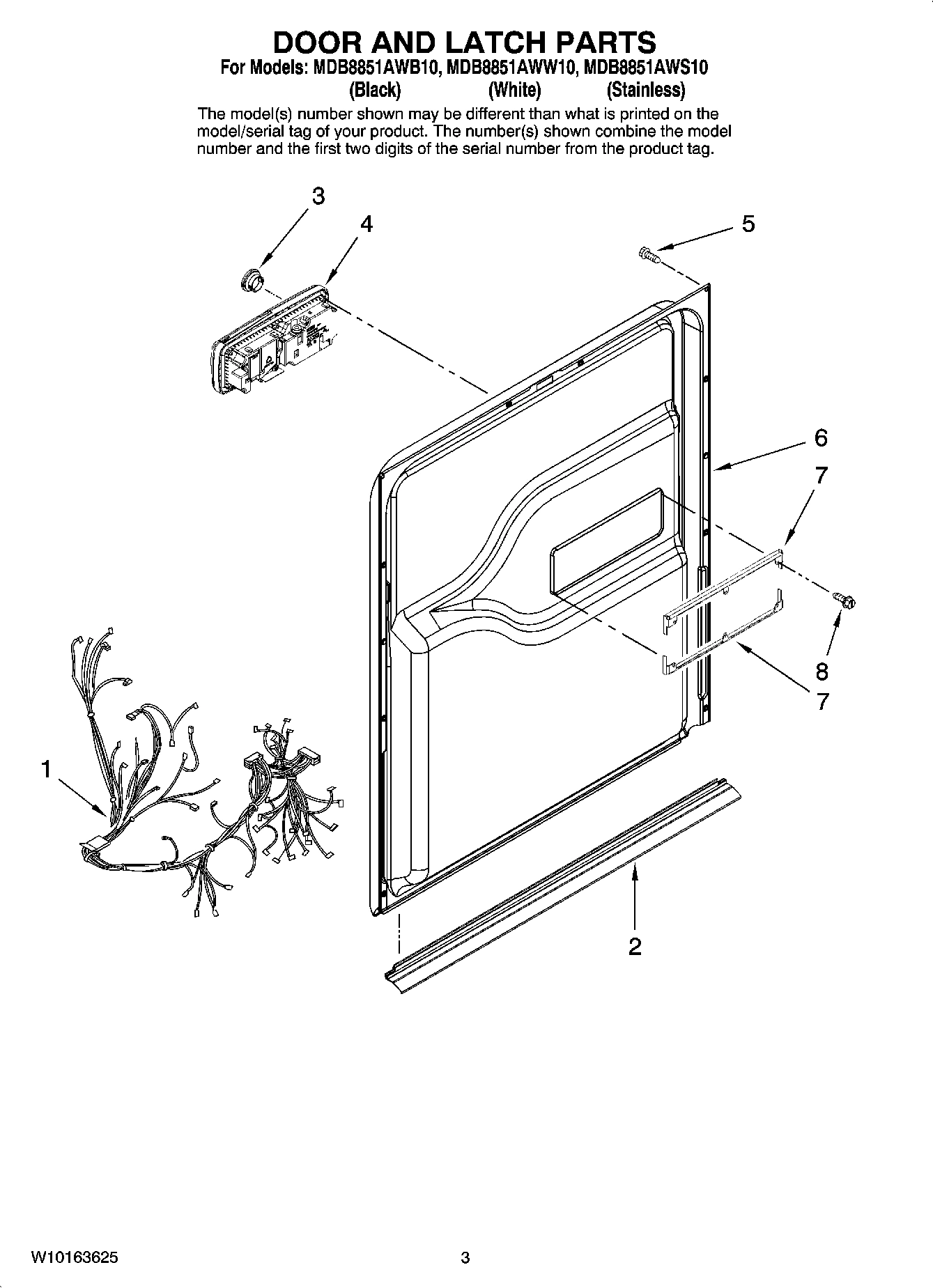 03 - DOOR AND LATCH PARTS