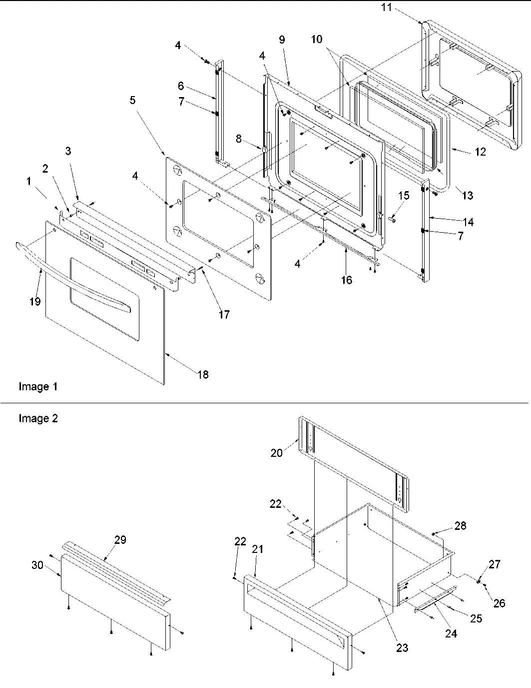 05 - Oven Door and Storage Door