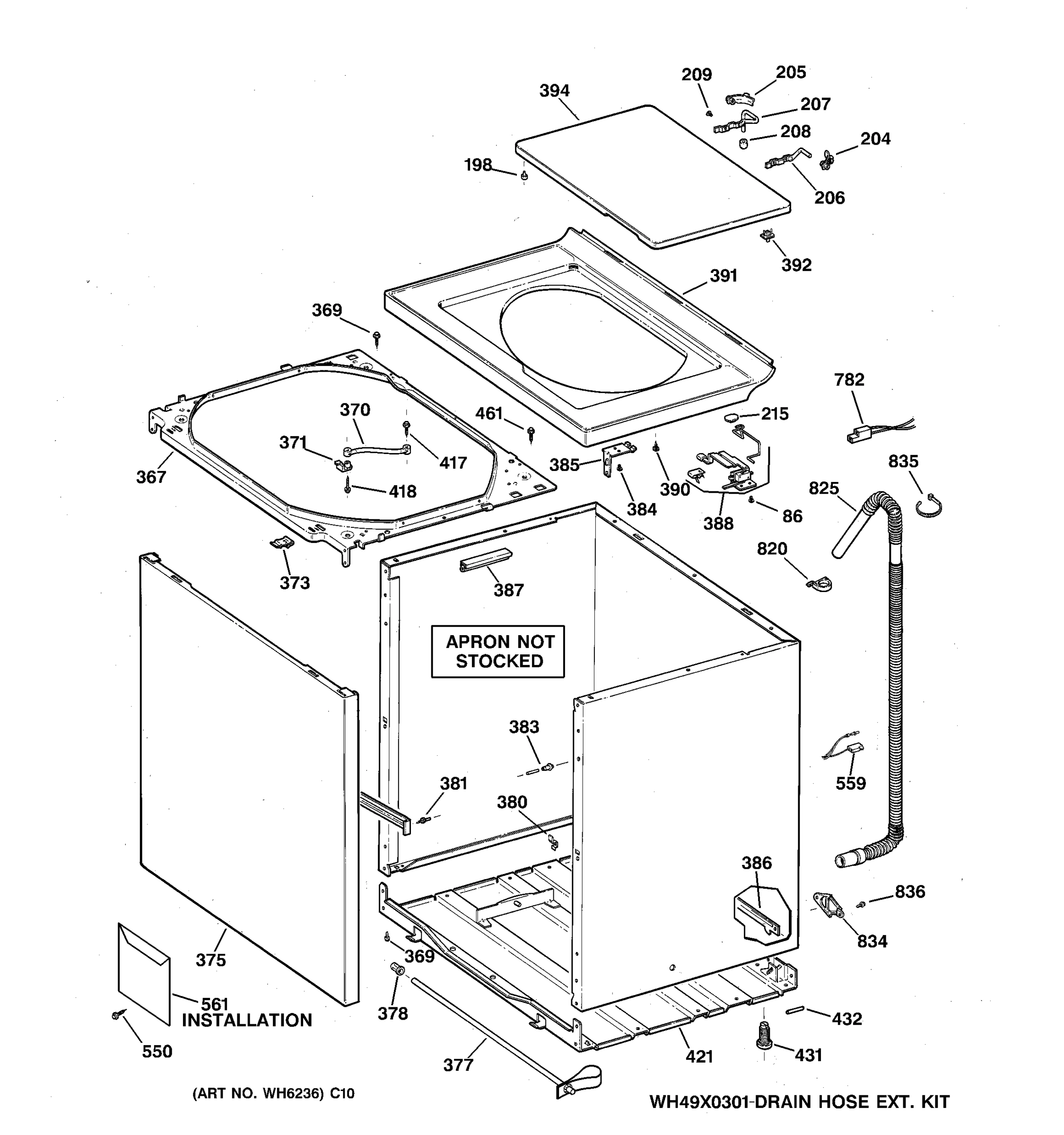 CABINET, COVER & FRONT PANEL