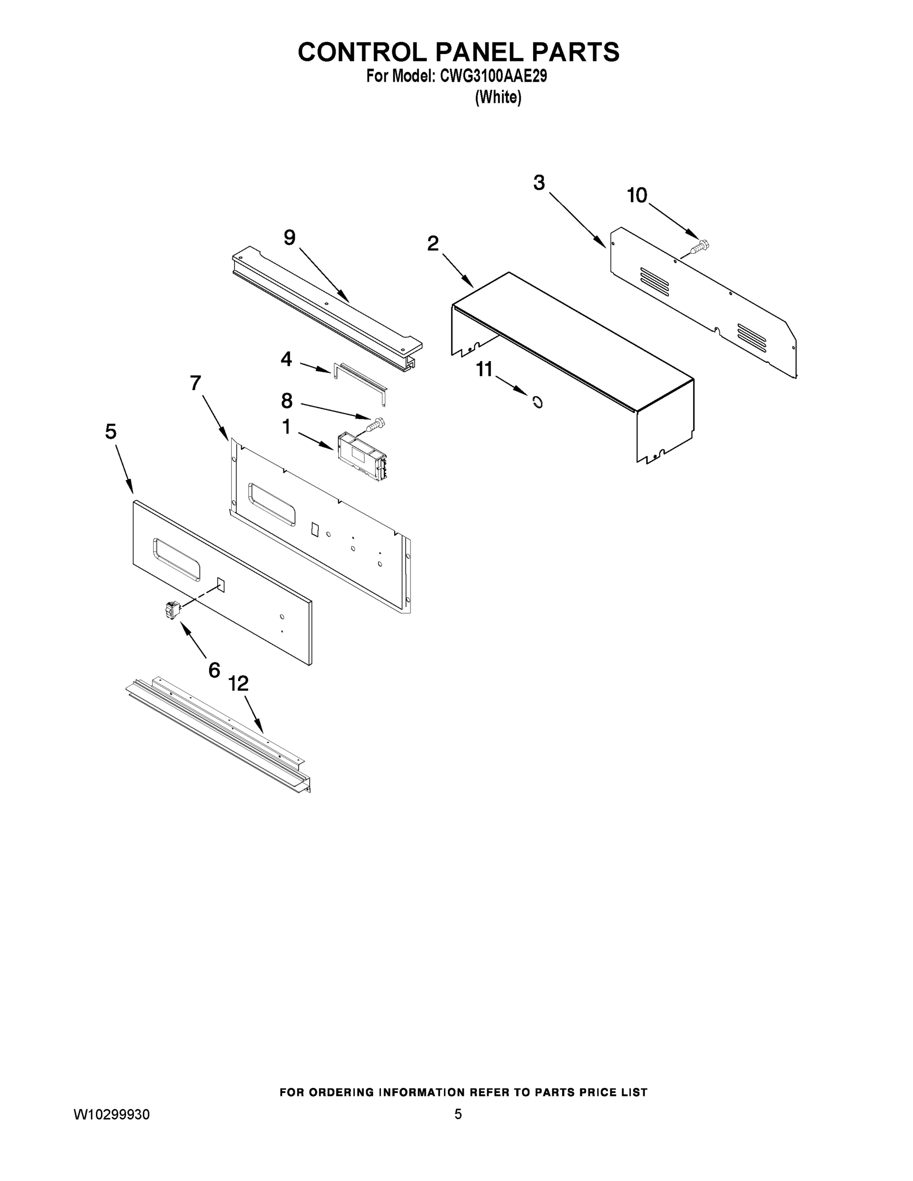 04 - CONTROL PANEL PARTS