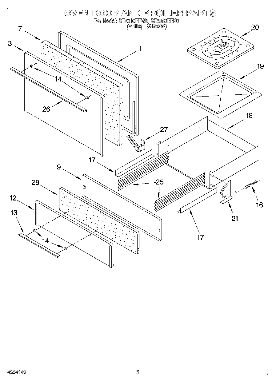 03 - OVEN DOOR AND BROILER