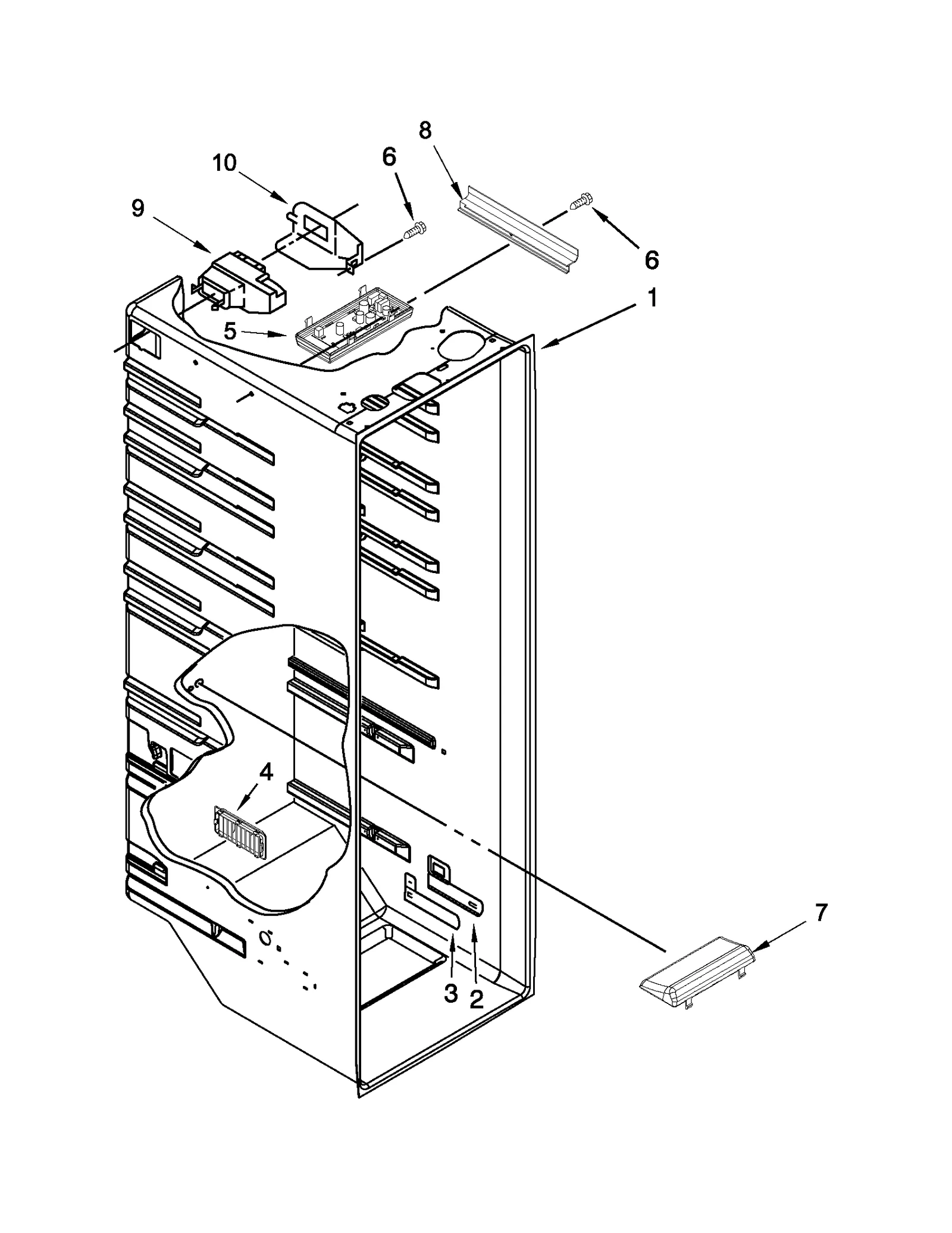 REFRIGERATOR LINER PARTS