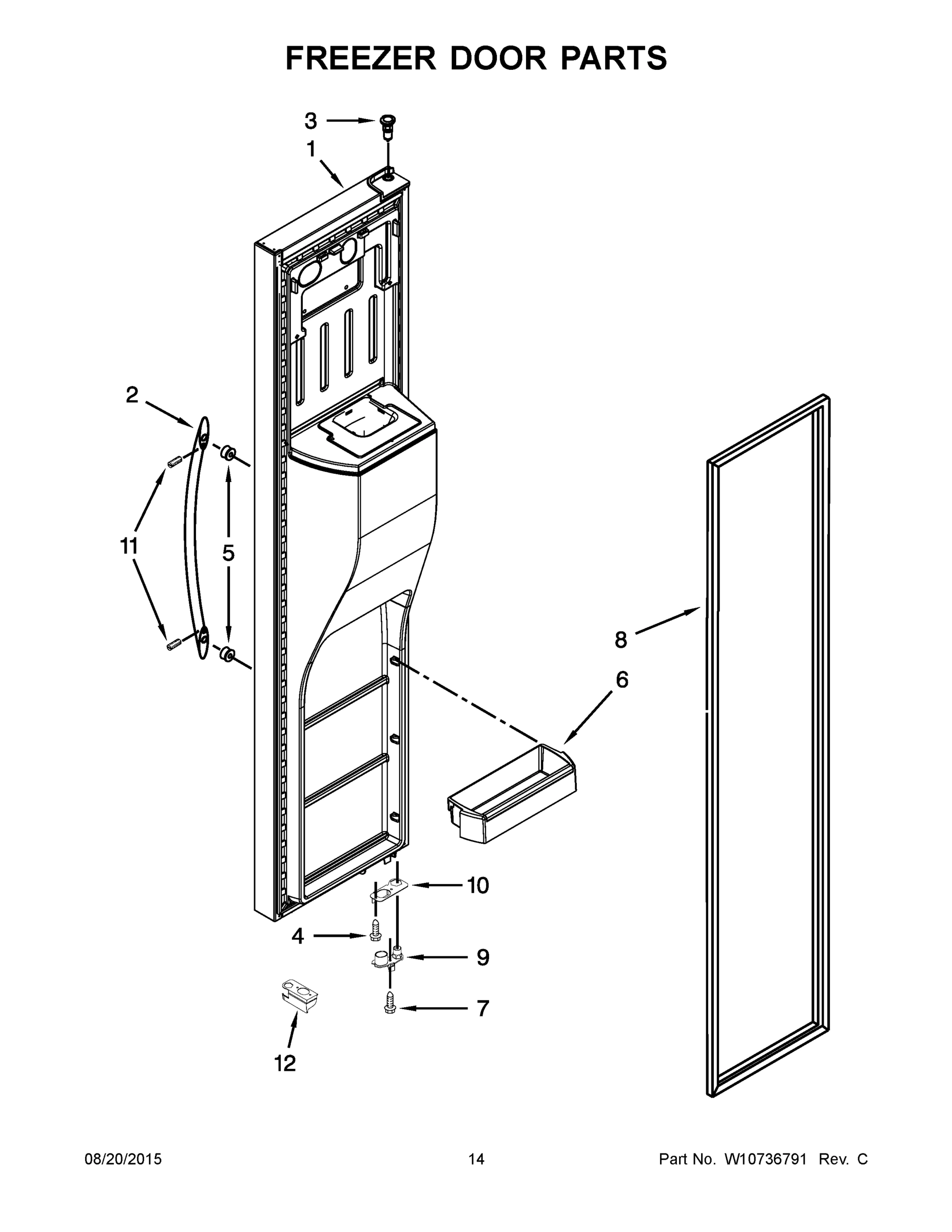 08 - FREEZER DOOR PARTS