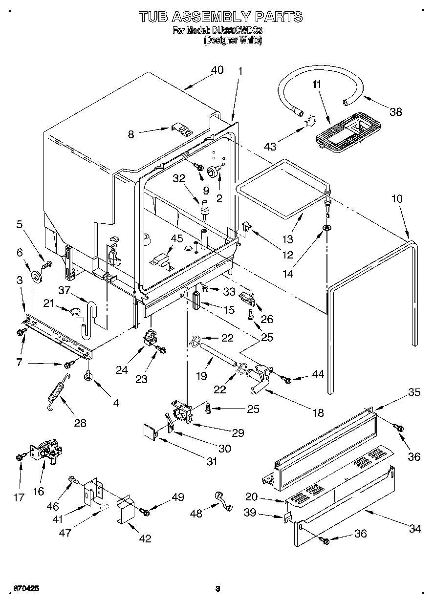 03 - TUB ASSEMBLY