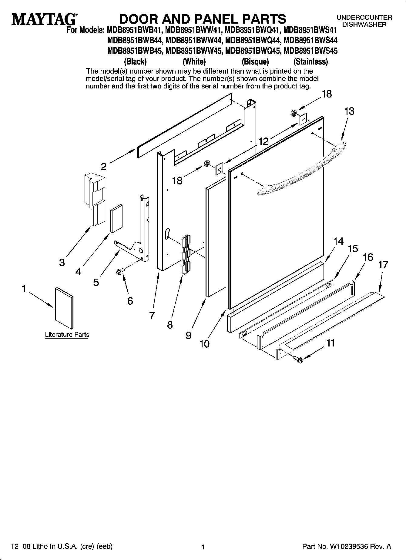 01 - DOOR AND PANEL PARTS