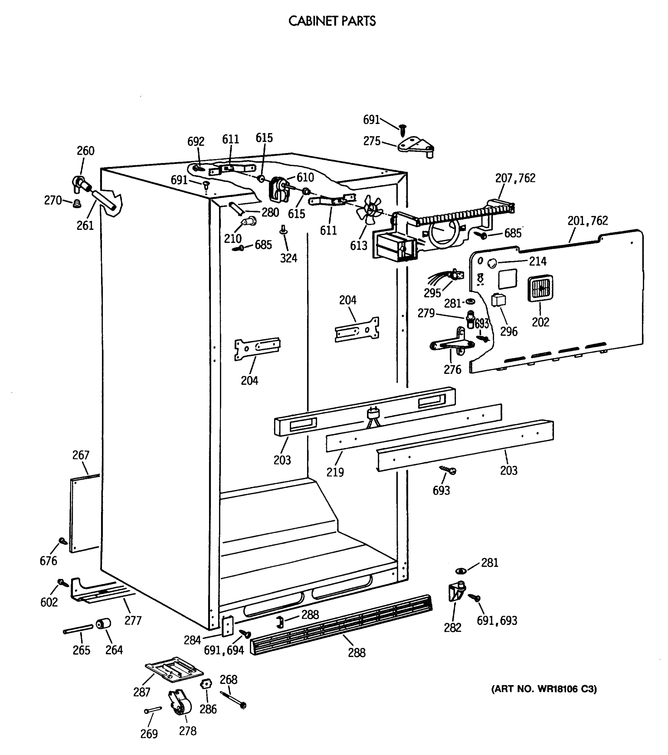 CABINET PARTS