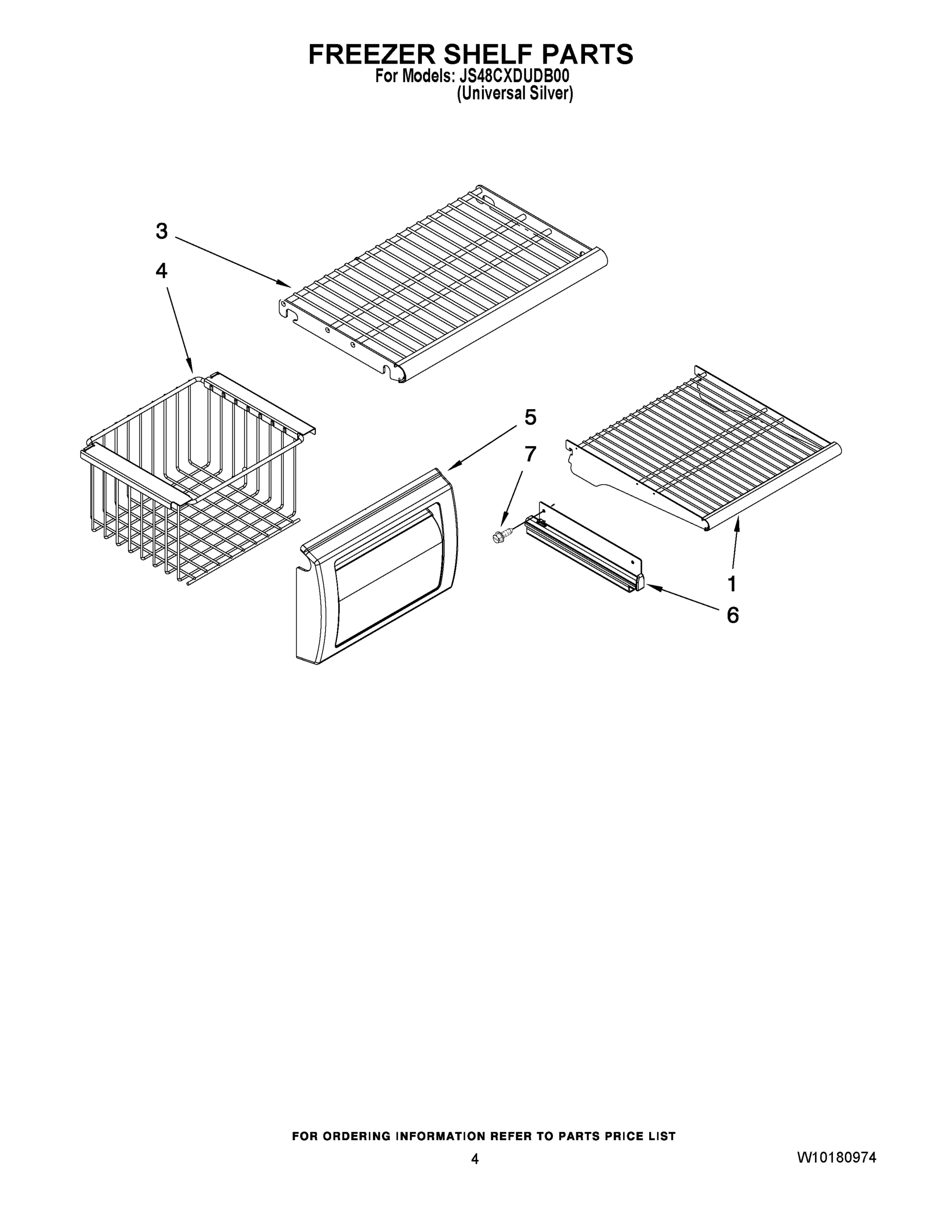 03 - FREEZER SHELF PARTS
