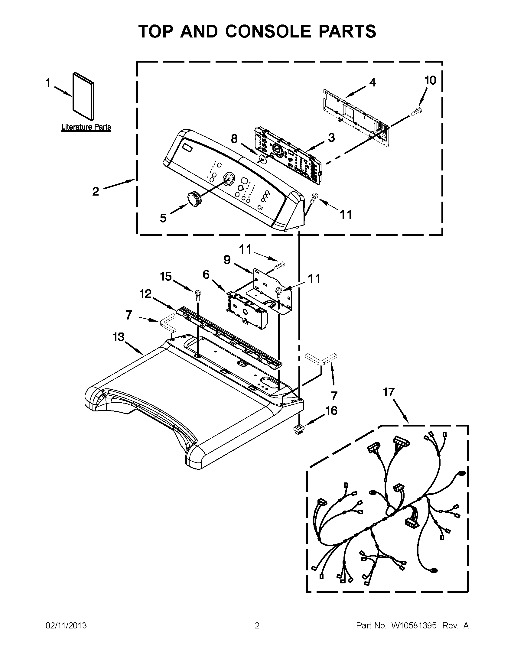 01 - TOP AND CONSOLE PARTS