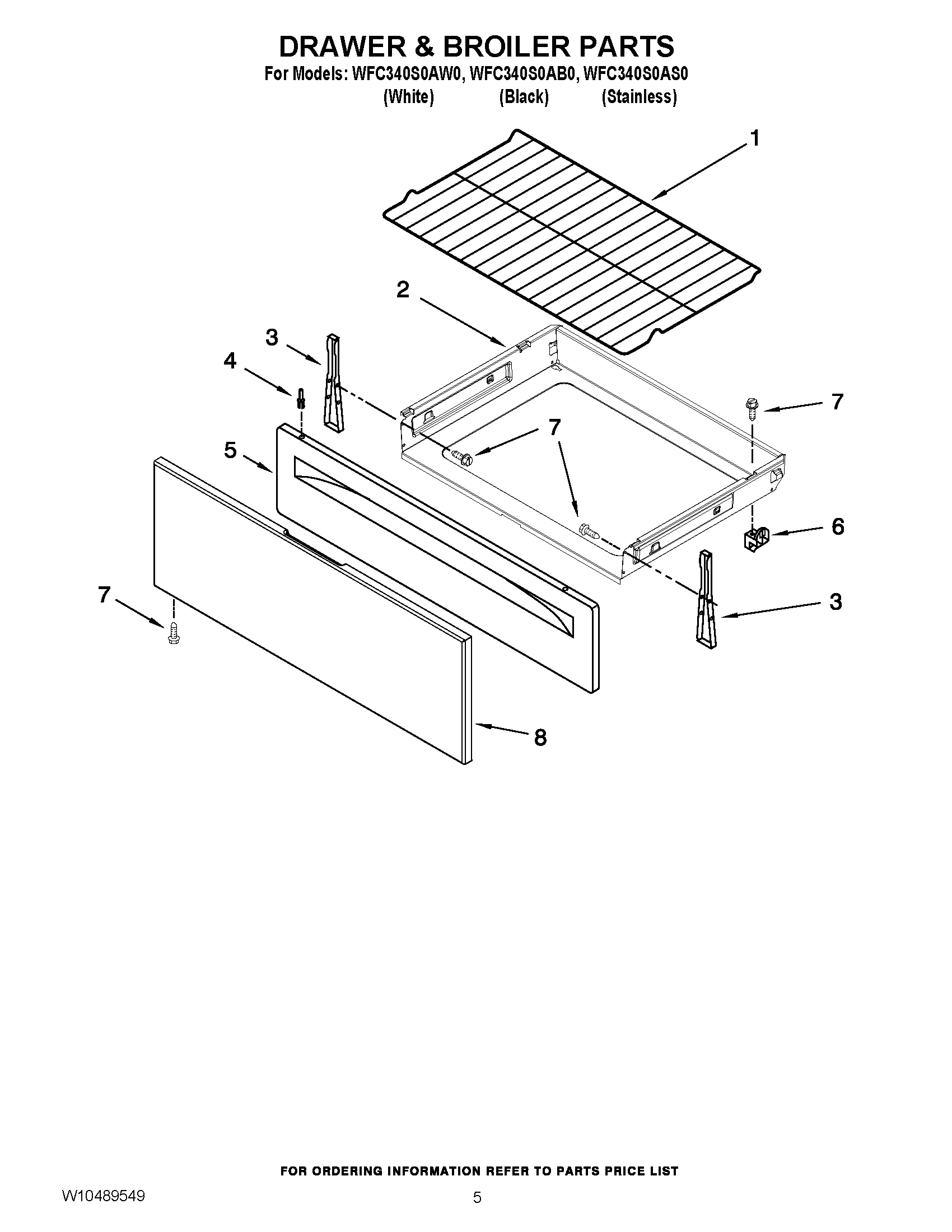 04 - DRAWER & BROILER PARTS