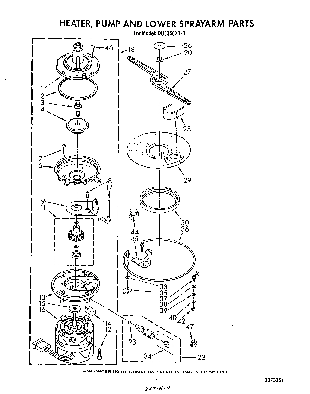 05 - HEATER, PUMP, AND LOWER SPRAY ARM