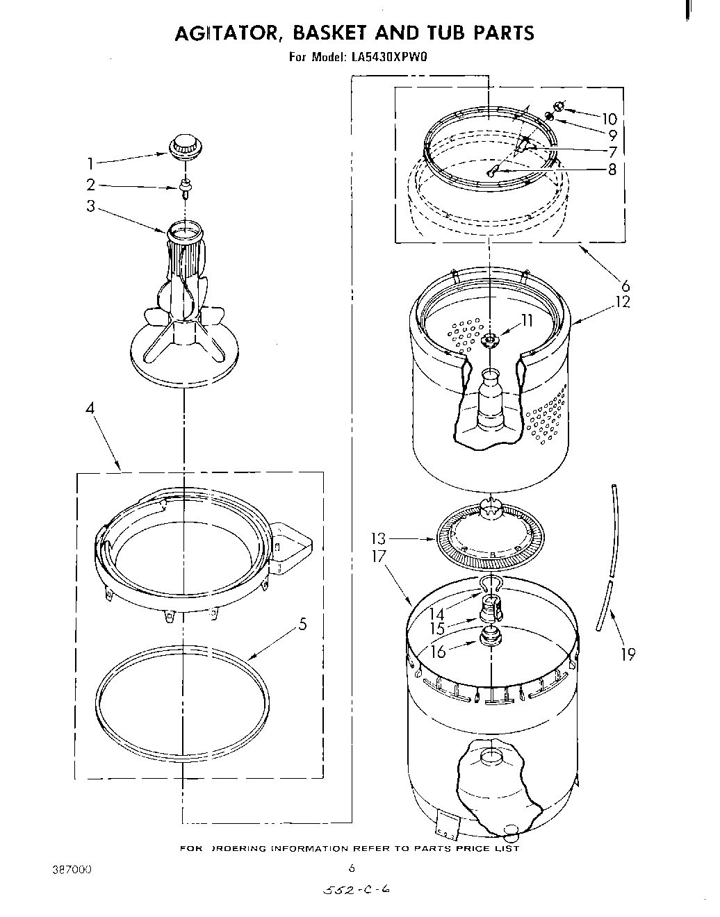 04 - AGITATOR, BASKET AND TUB