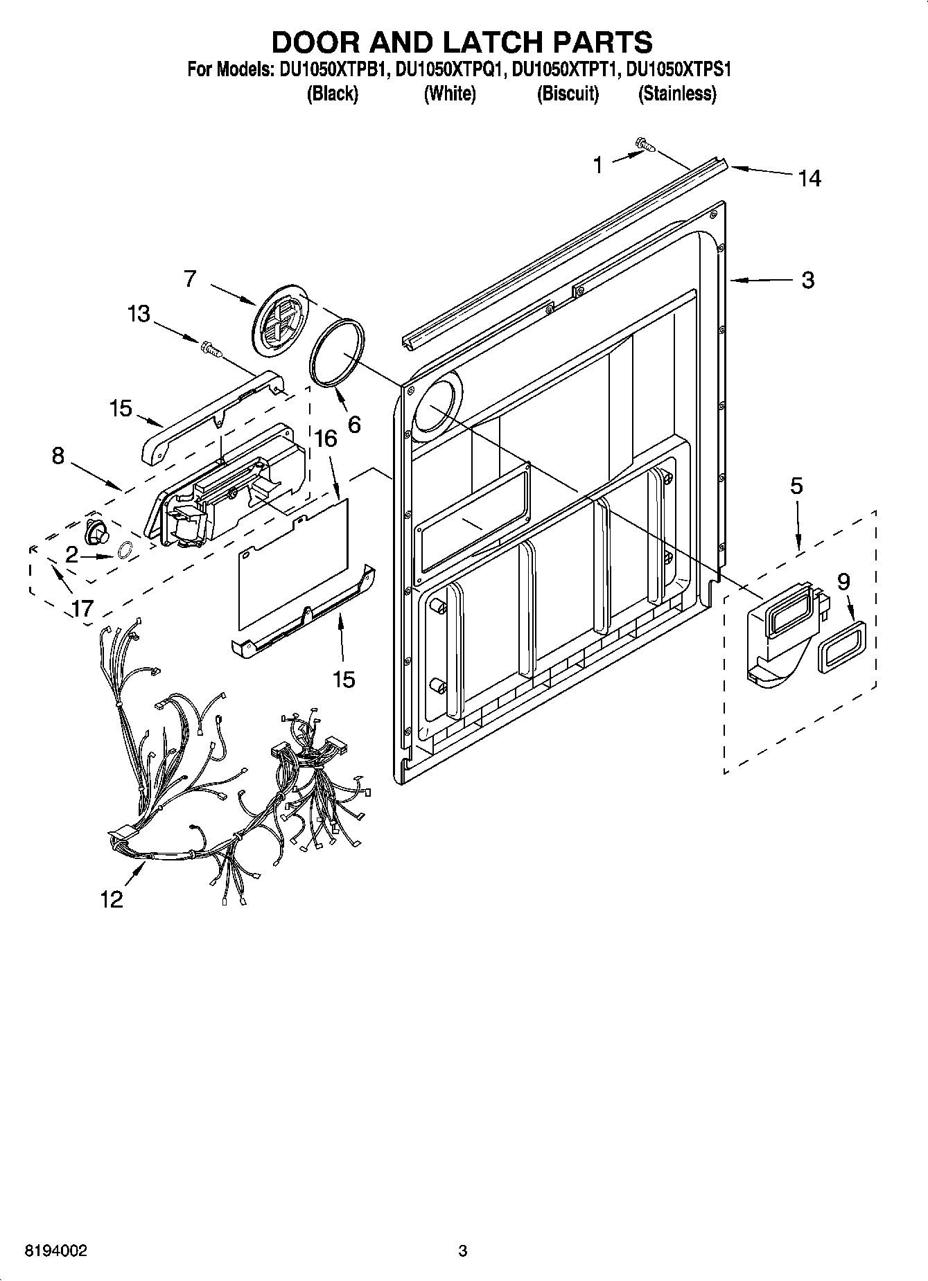 03 - DOOR AND LATCH PARTS
