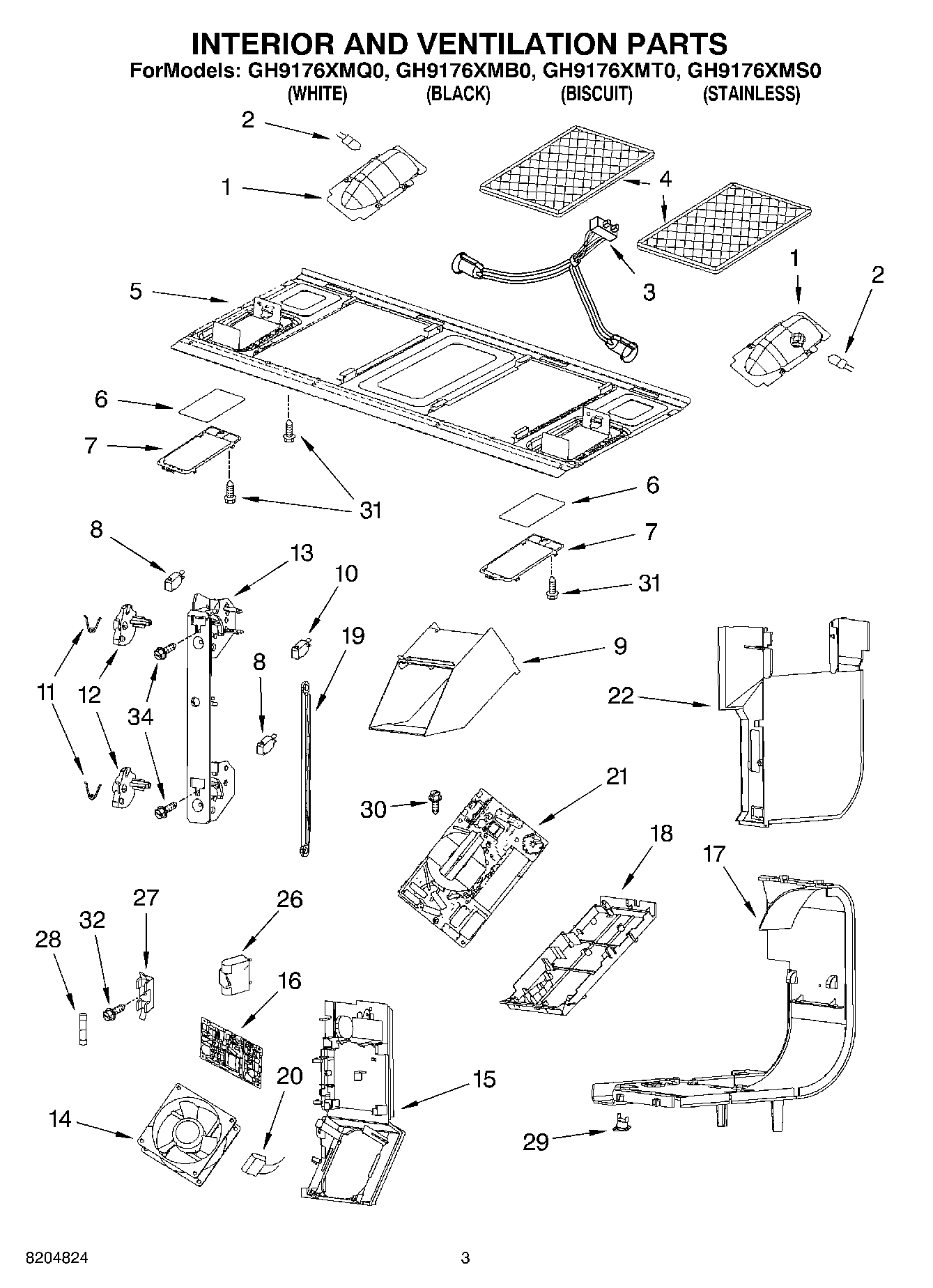 03 - INTERIOR AND VENTILATION PARTS