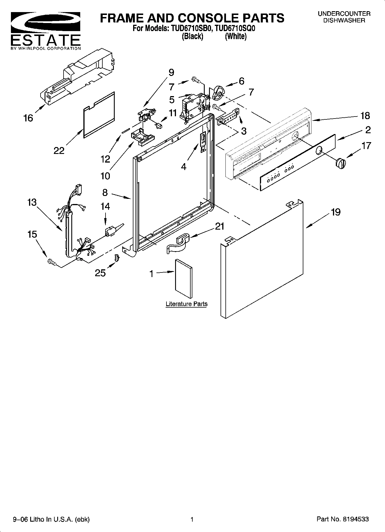 01 - FRAME AND CONSOLE PARTS
