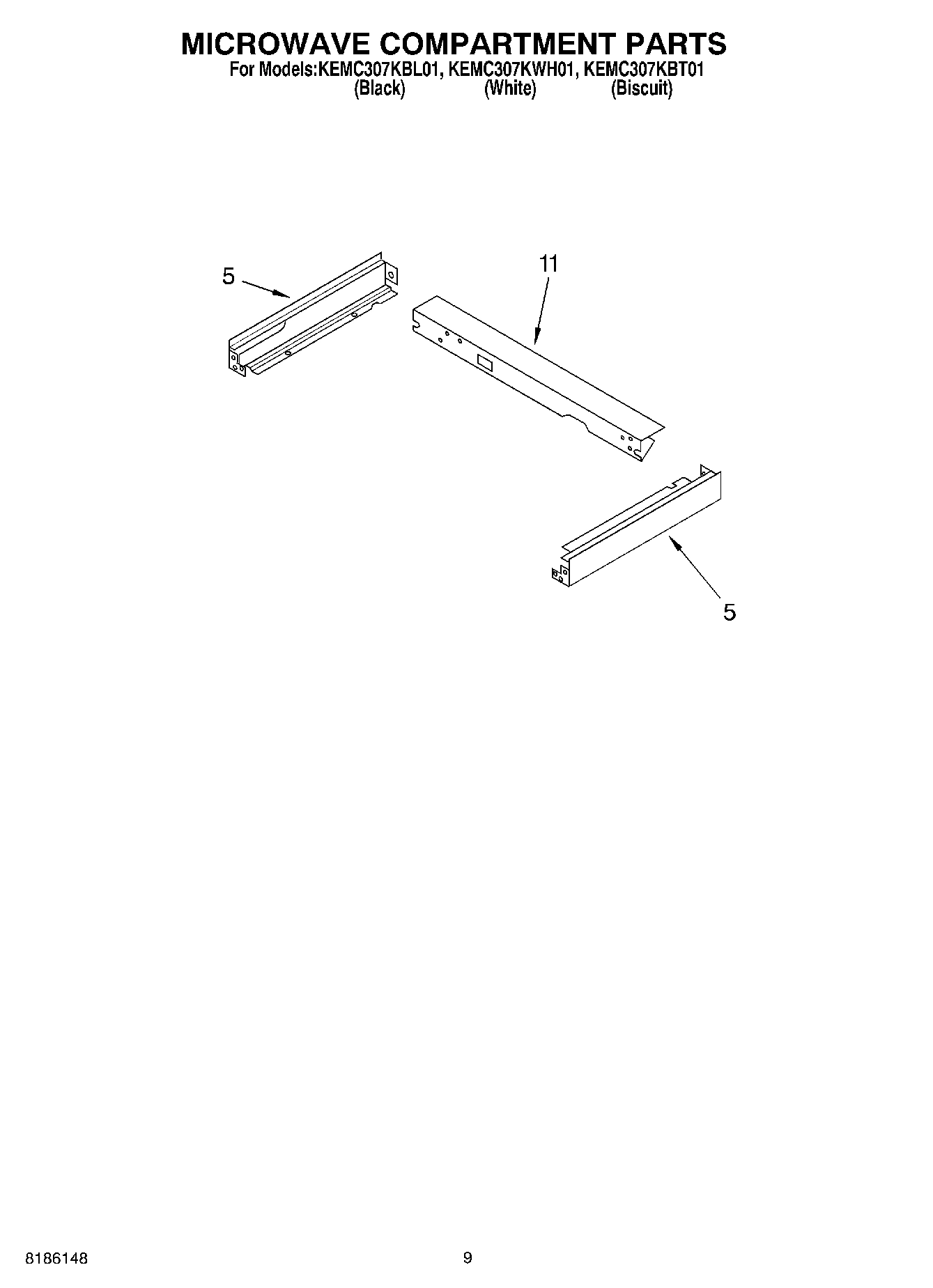 07 - MICROWAVE COMPARTMENT PARTS