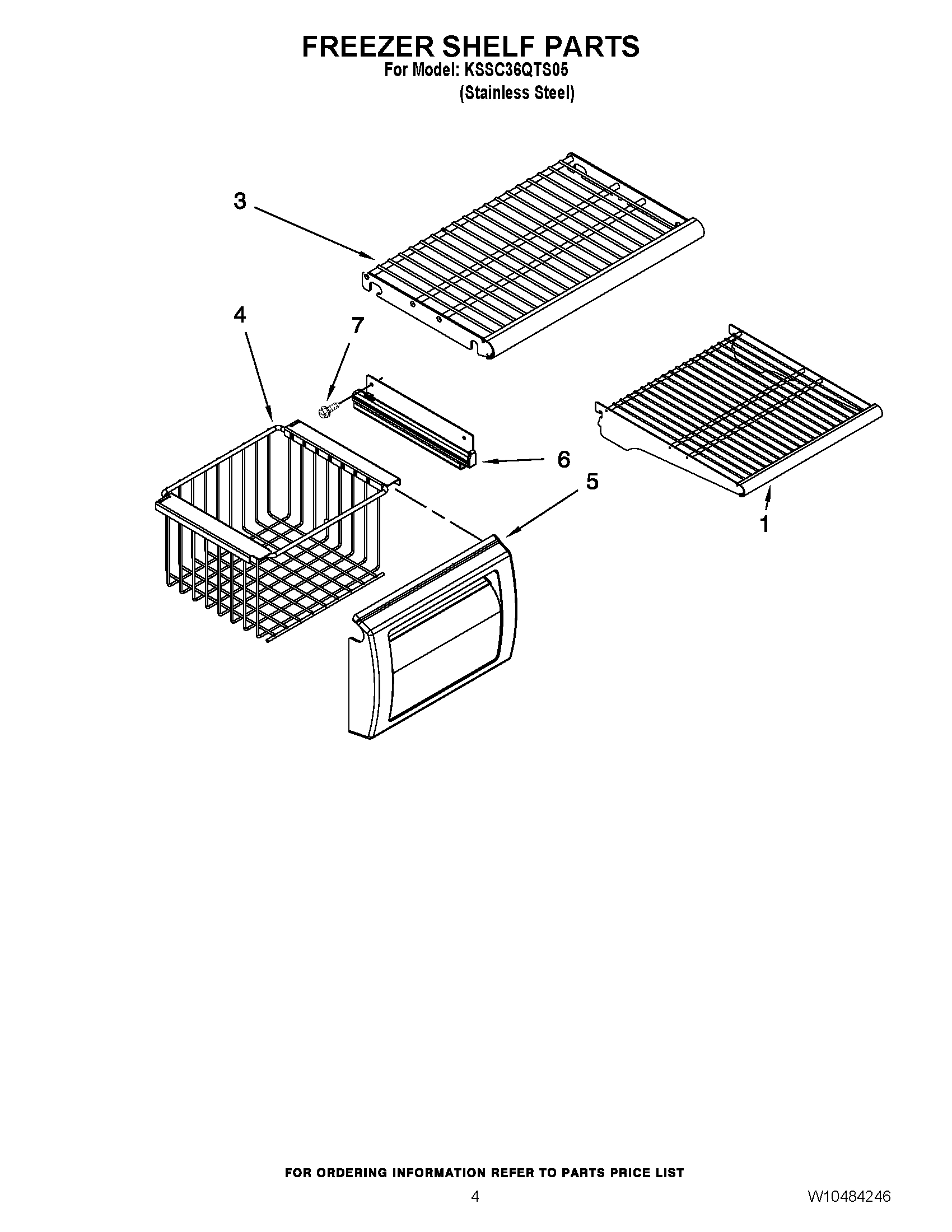 03 - FREEZER SHELF PARTS