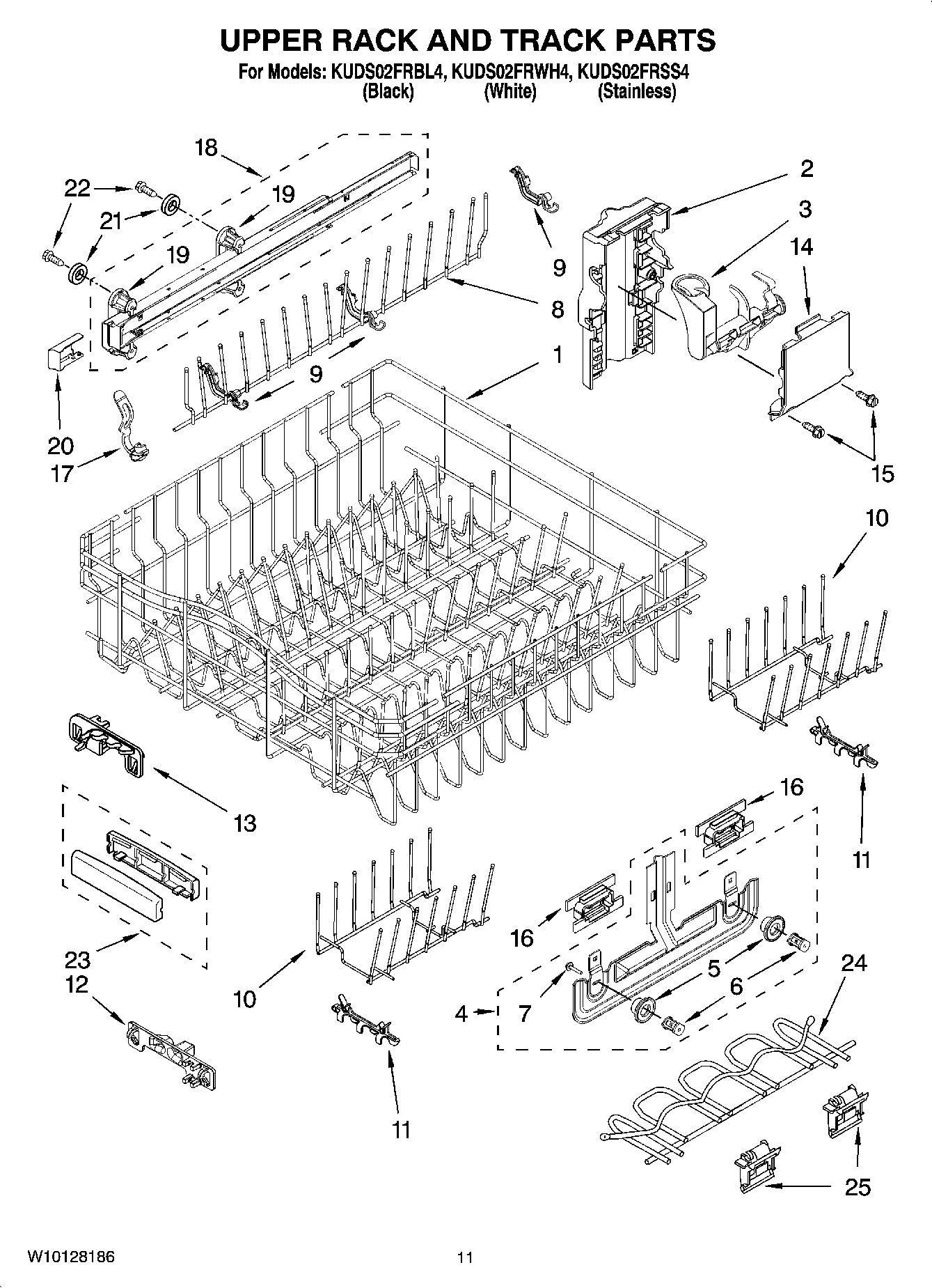 09 - UPPER RACK AND TRACK PARTS