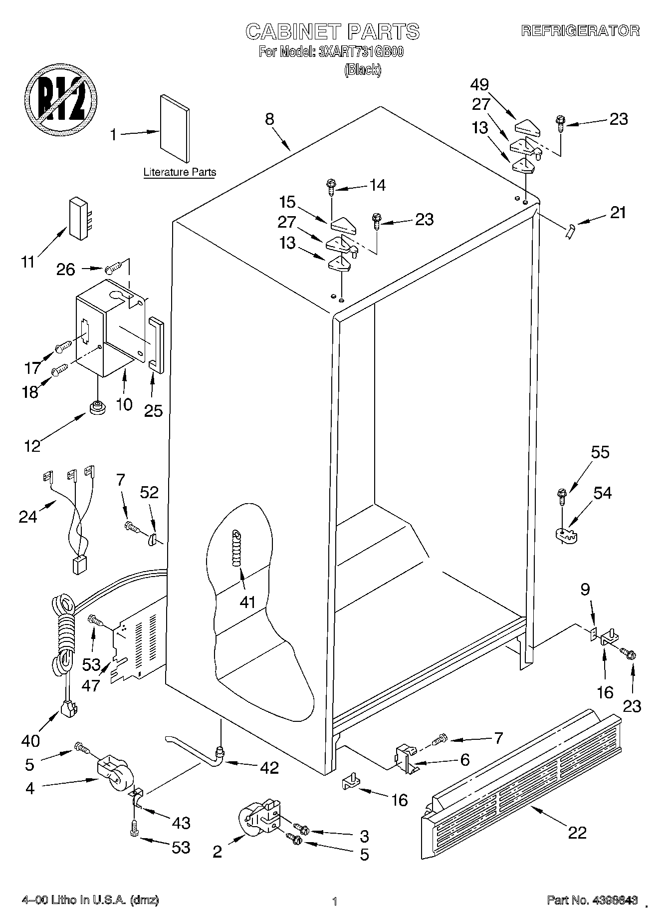 01 - CABINET, LITERATURE