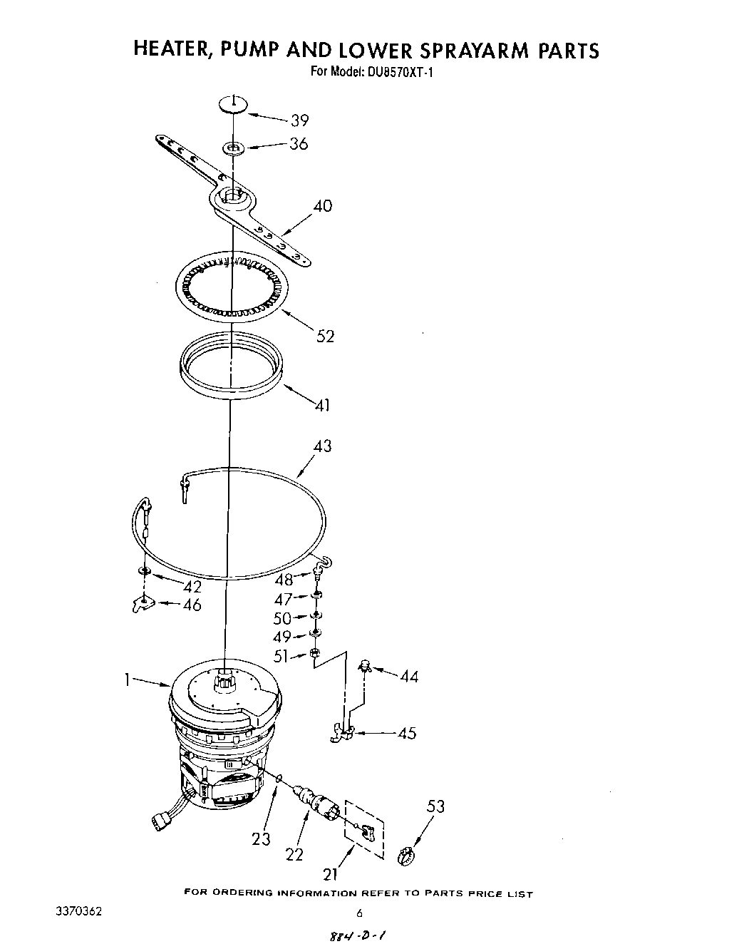 04 - HEATER, PUMP AND LOWER SPRAY ARM