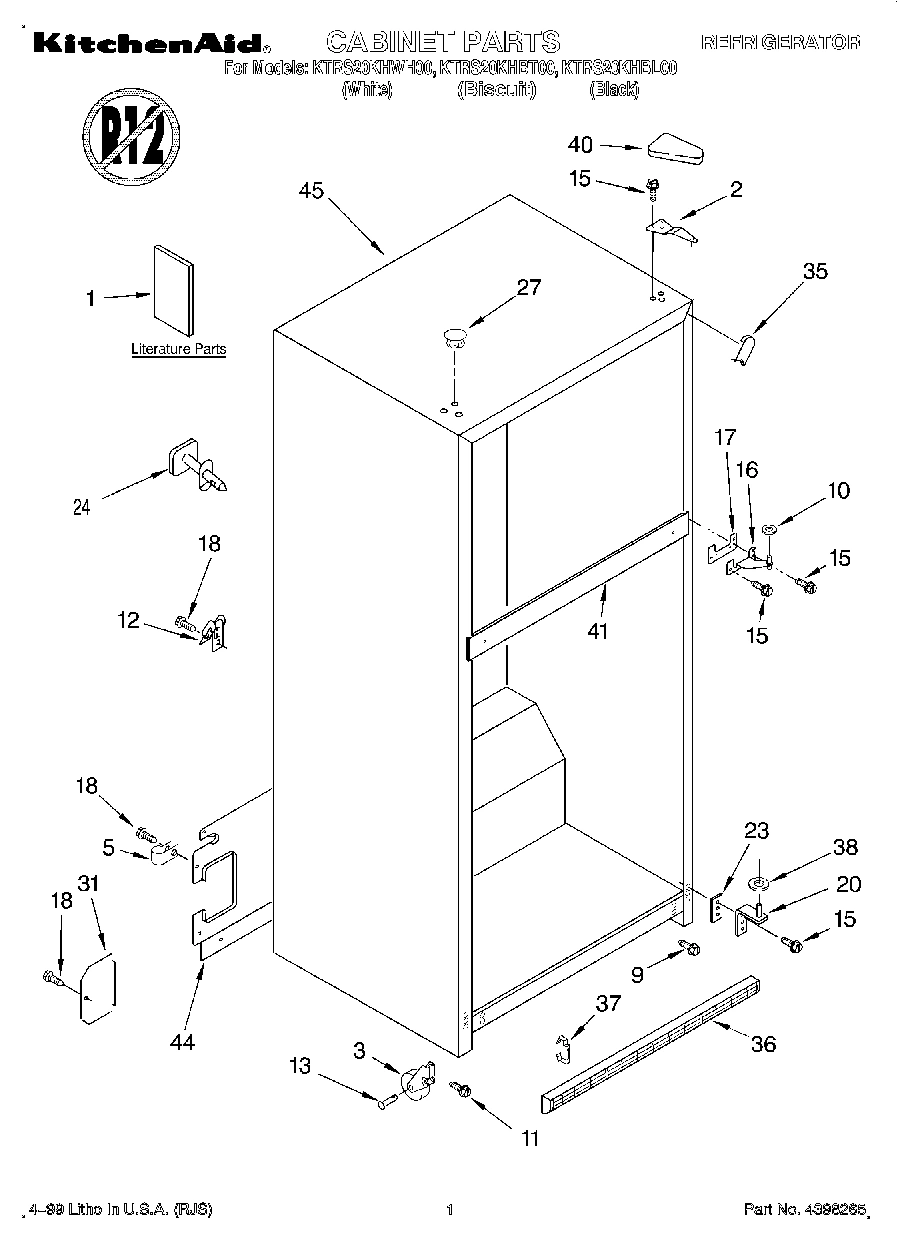 01 - CABINET, LITERATURE