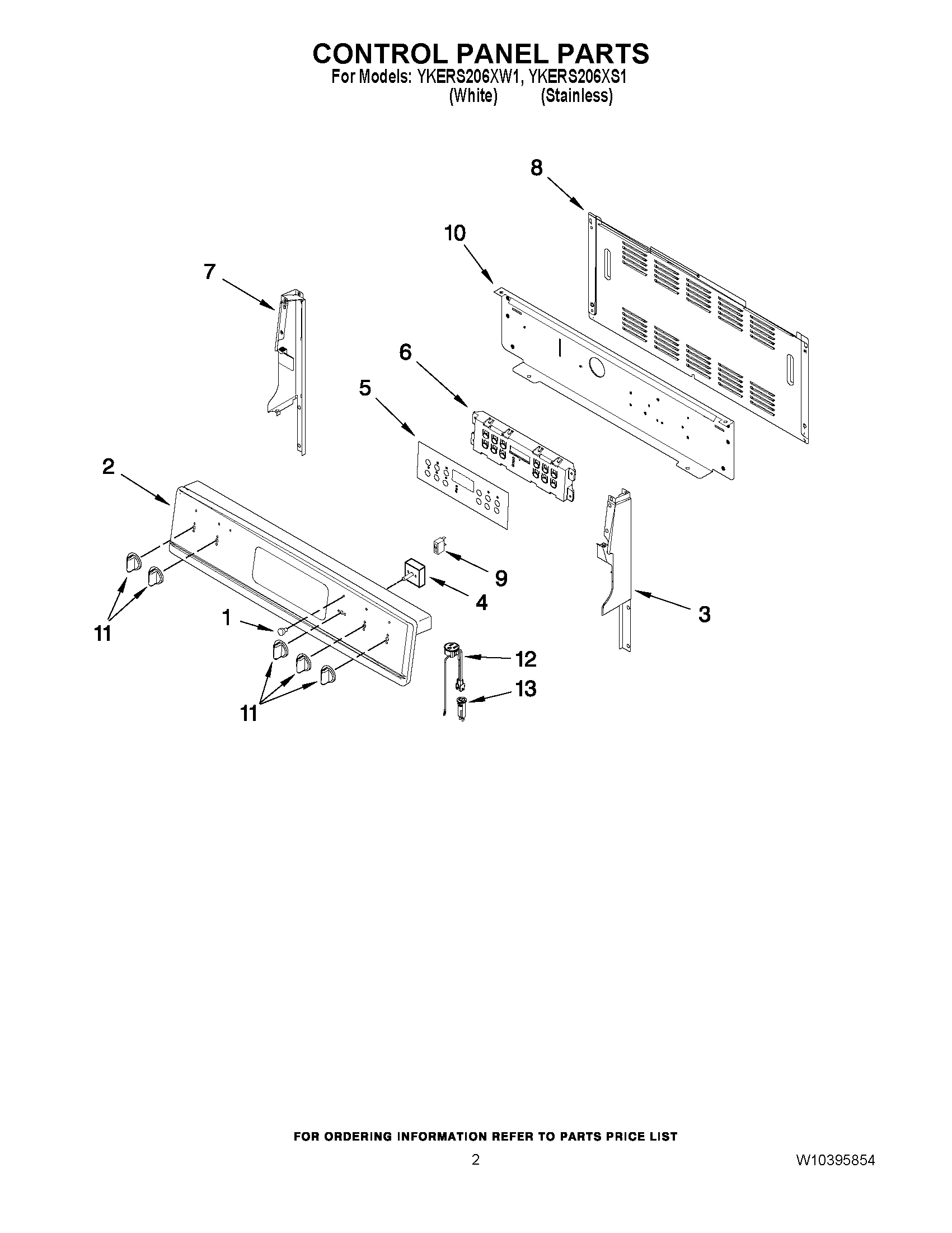 02 - CONTROL PANEL PARTS