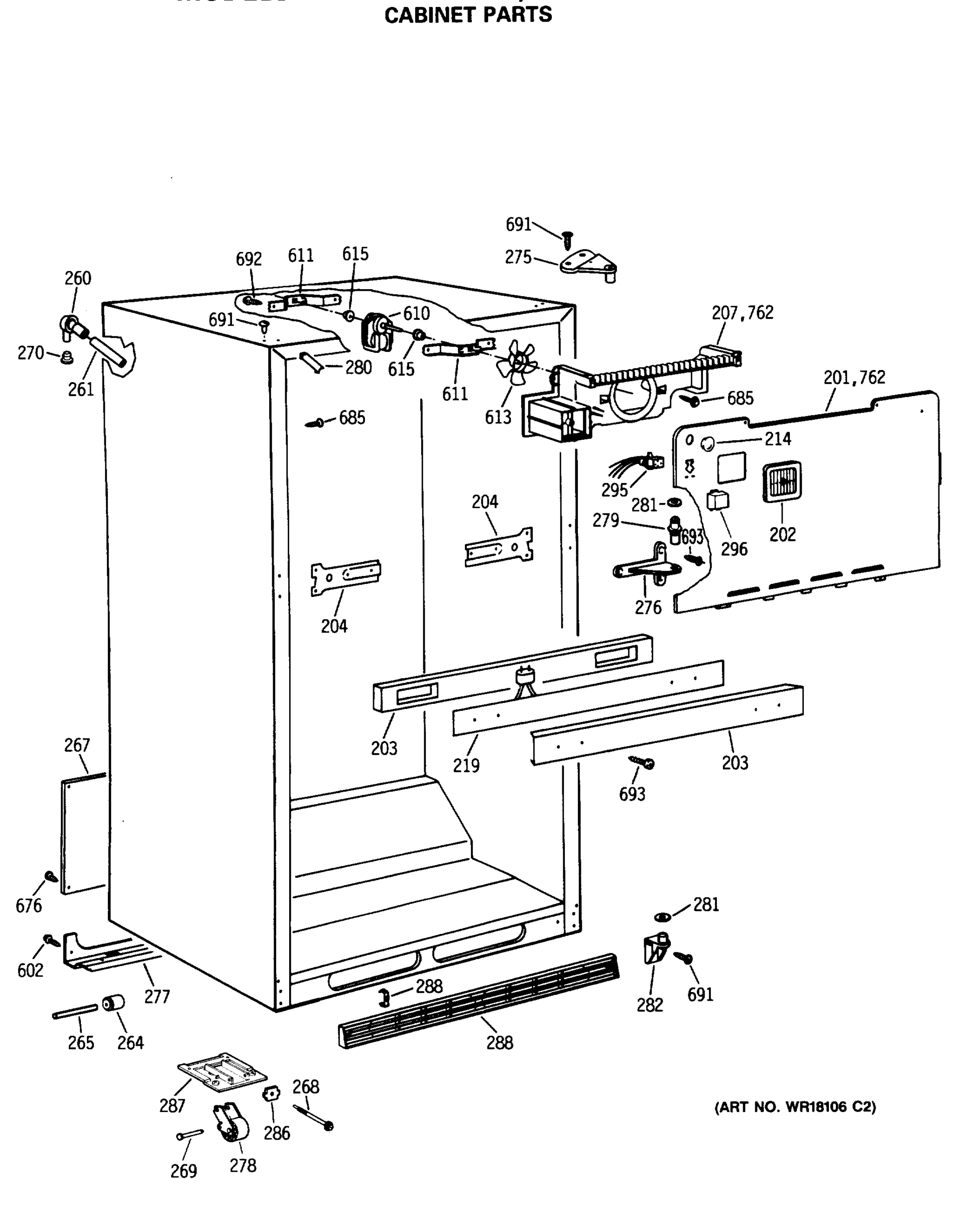 CABINET PARTS