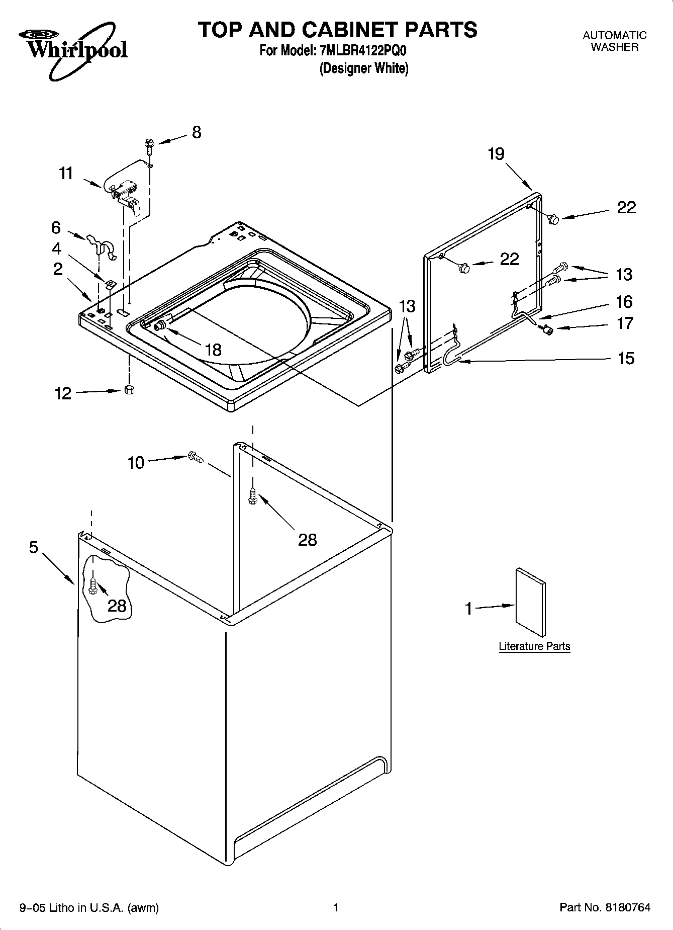 01 - TOP AND CABINET PARTS