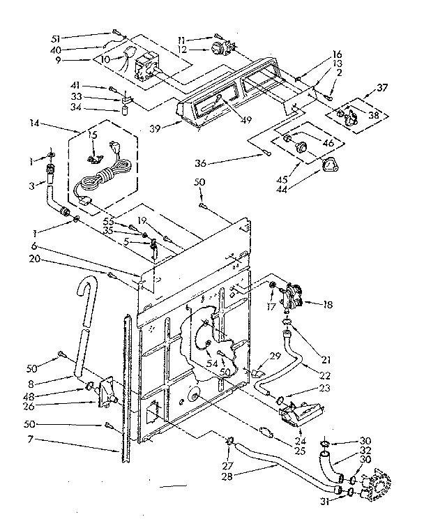 CONTROLS AND REAR PANEL PARTS