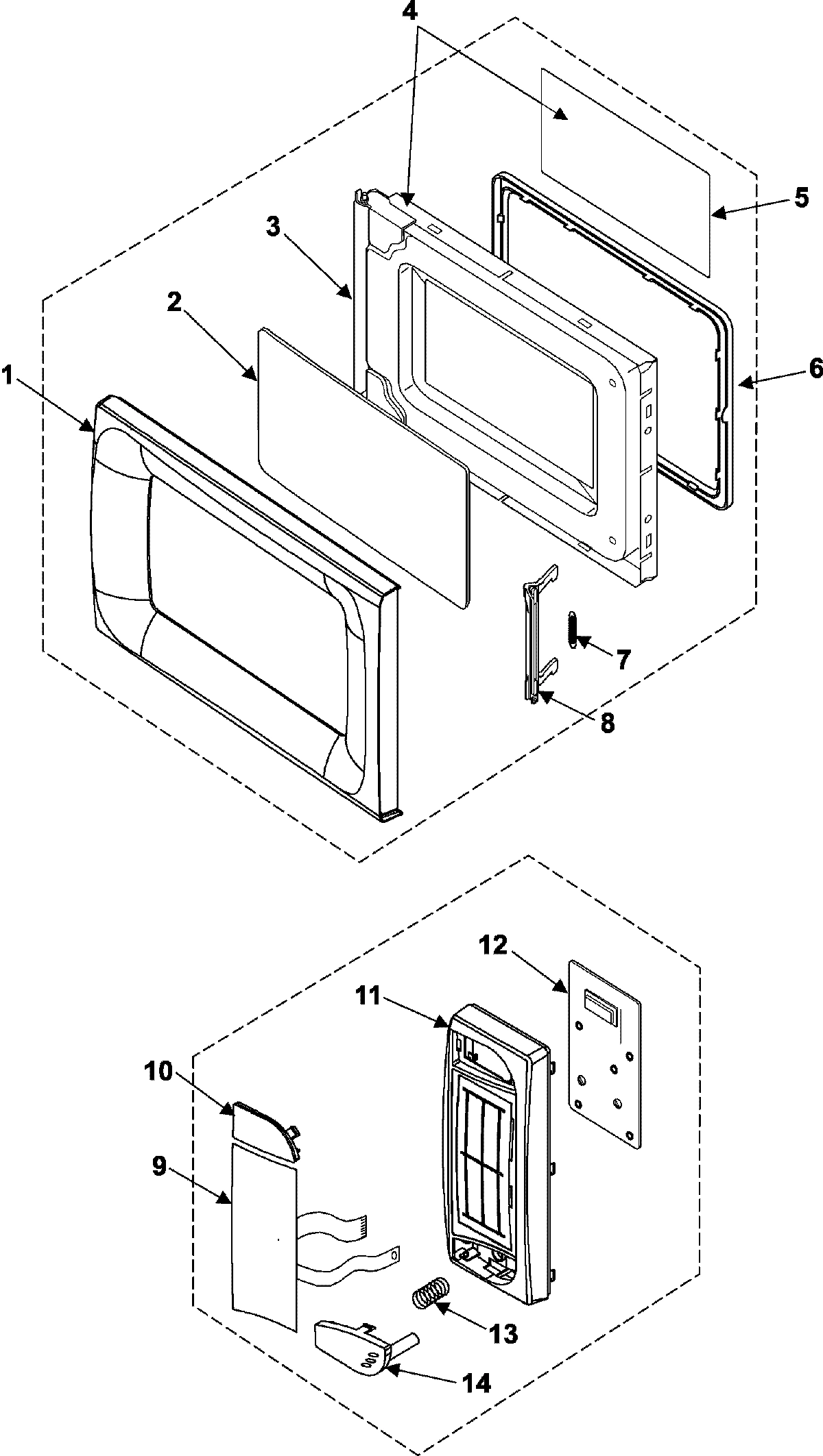 02 - CONTROL PANEL/DOOR ASSEMBLY
